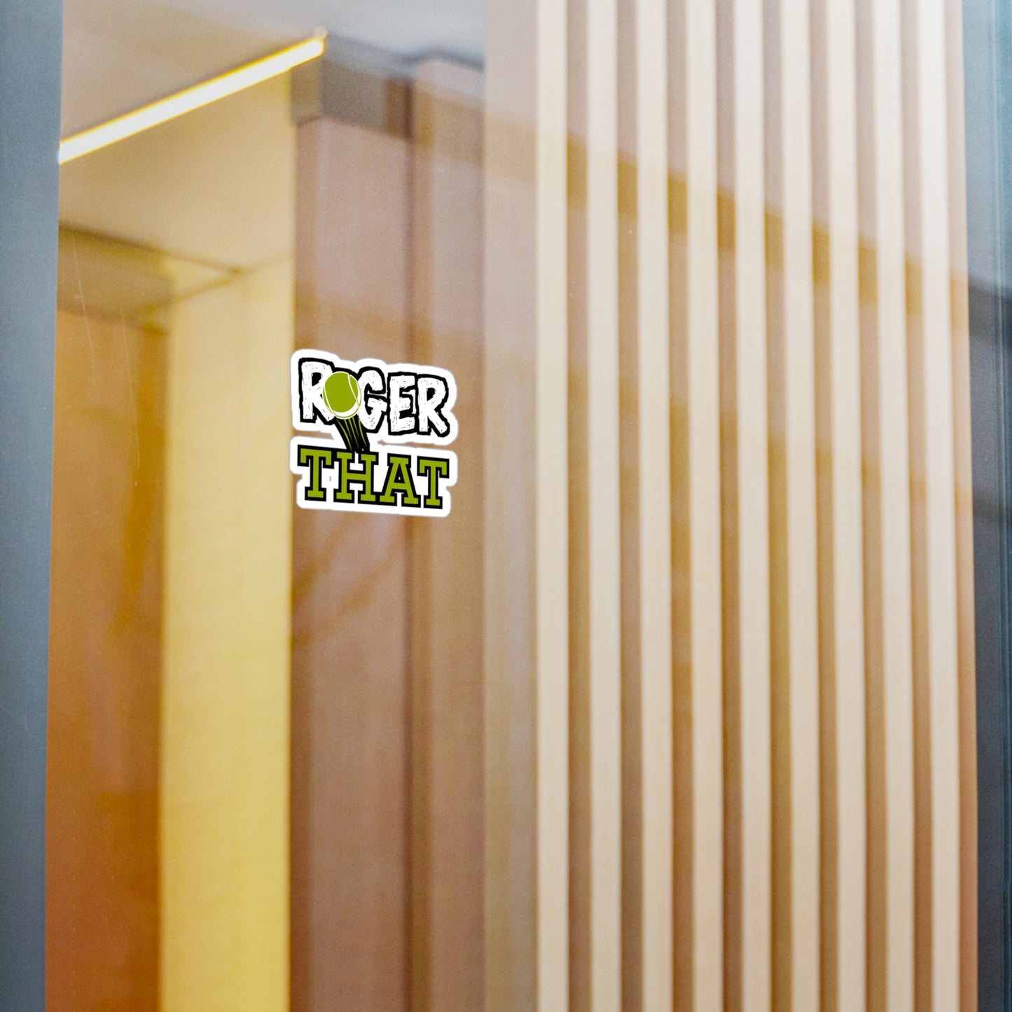 Roger That - Tennis Sticker for Wall, Laptop, Window, Truck, Car Tennis Gift Vinyl Love Decal Sticker