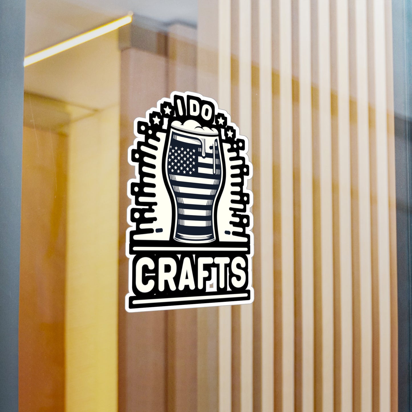 I do crafts - Craft-beer Sticker for Laptop Sticker. Water Bottle Sticker, Vinyl Virginia Decal - Craft-beer Gift
