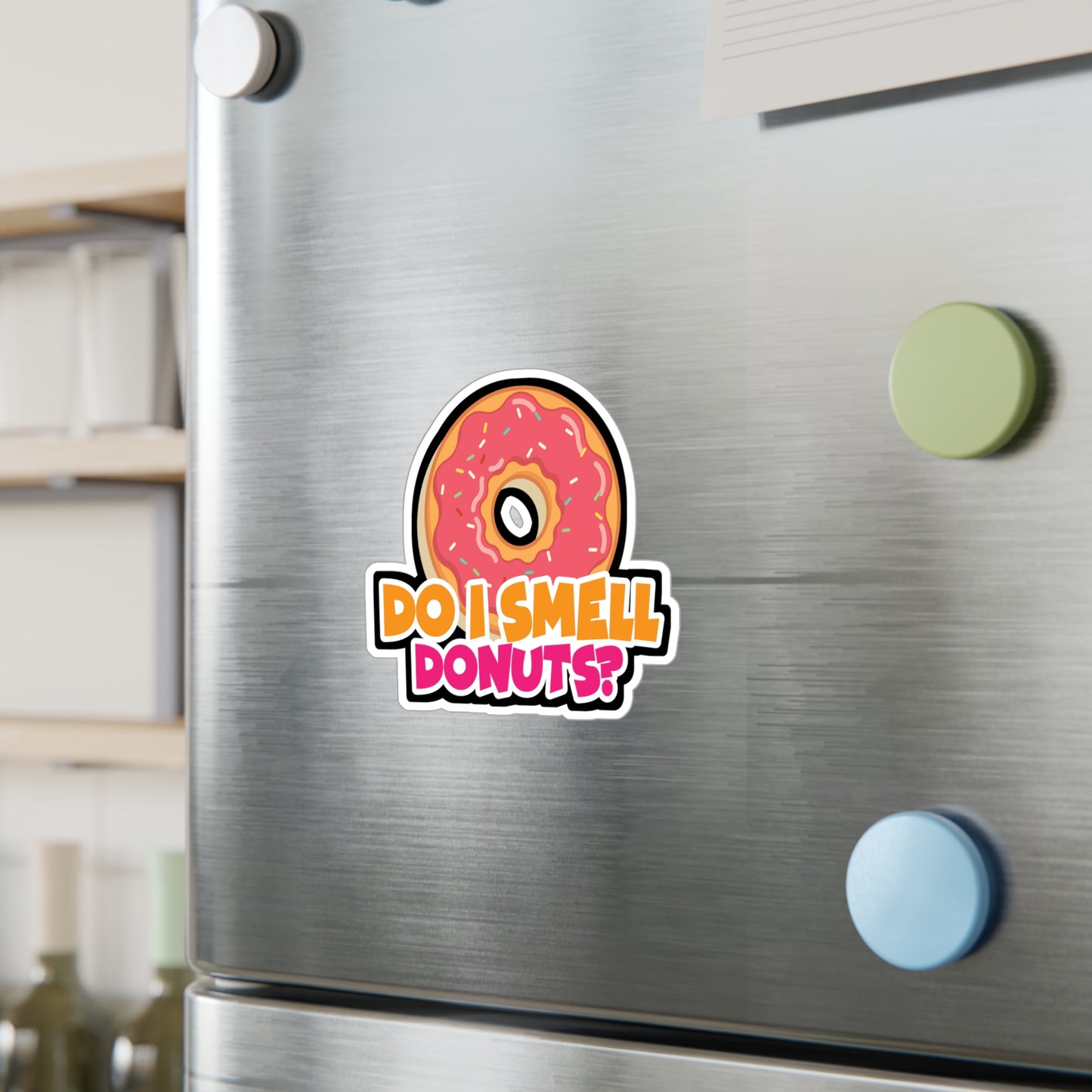 Do i Smell Donuts - Donut Sticker for Car Window Laptop Sticker. Water Bottle Sticker, Vinyl Food Decal, Donuts Sticker - Donut Gift