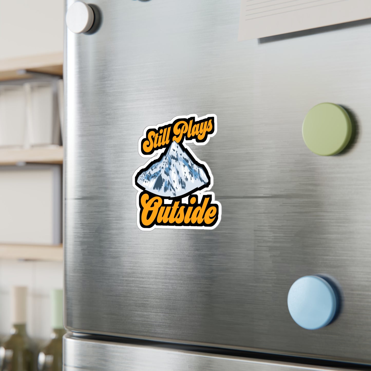 Still Plays Outside - Hiking Sticker for Laptop Sticker. Water Bottle Sticker, Vinyl Camping Decal - Hiking Gift