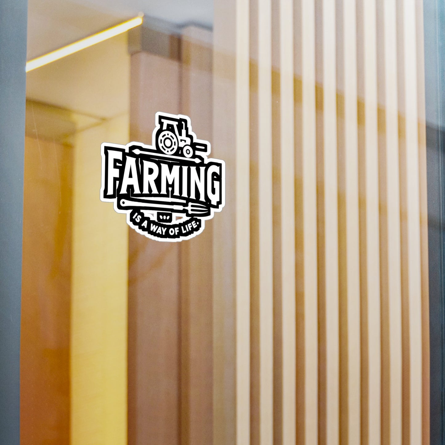 Farming is a Way of Life - Farmer Sticker for Laptop Sticker. Water Bottle Sticker, Vinyl Tractor Decal - Farmer Gift