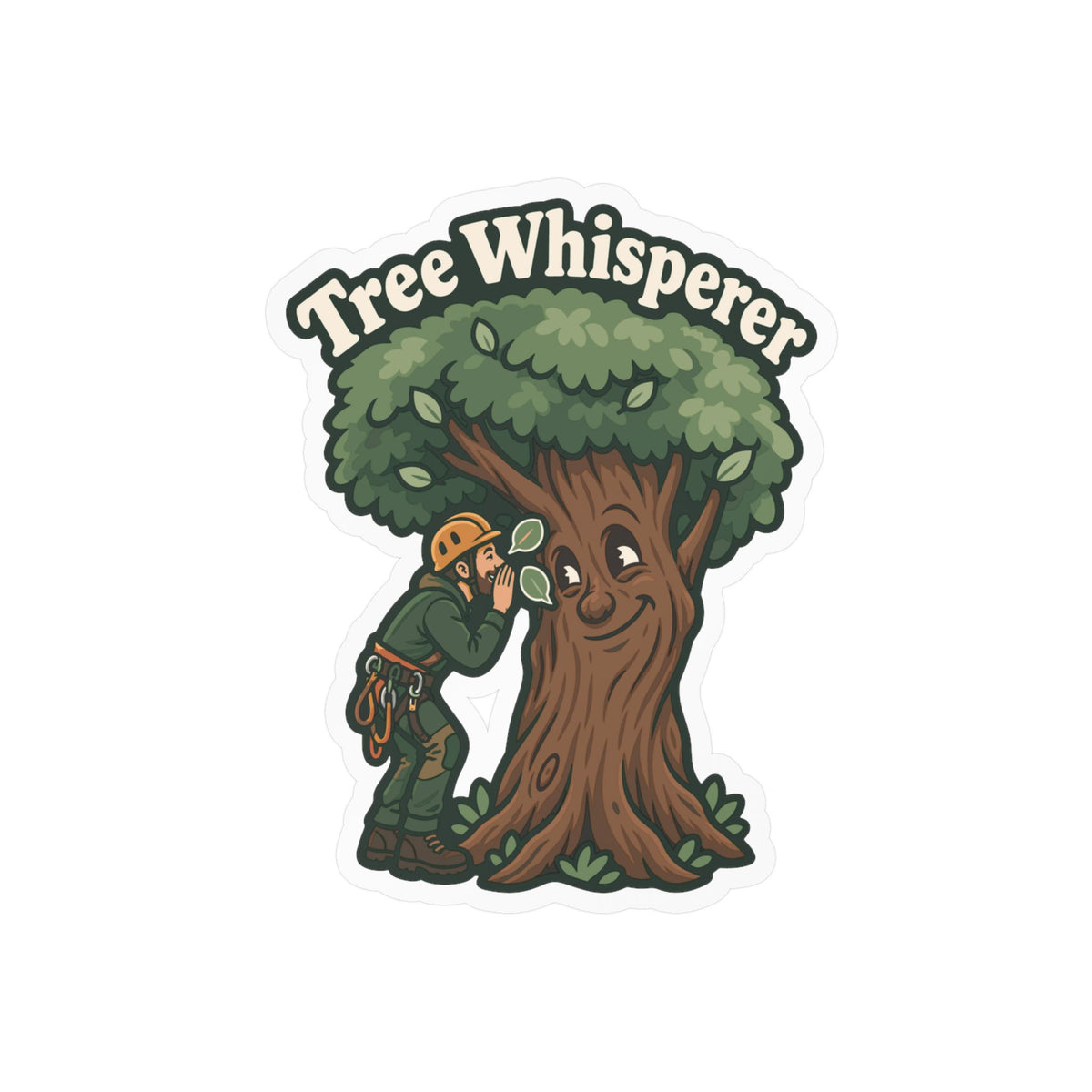 Tree Sticker - Tree Whisperer Design for the Outdoor Worker and Branch Manager, Laptop and Water Bottle Decals