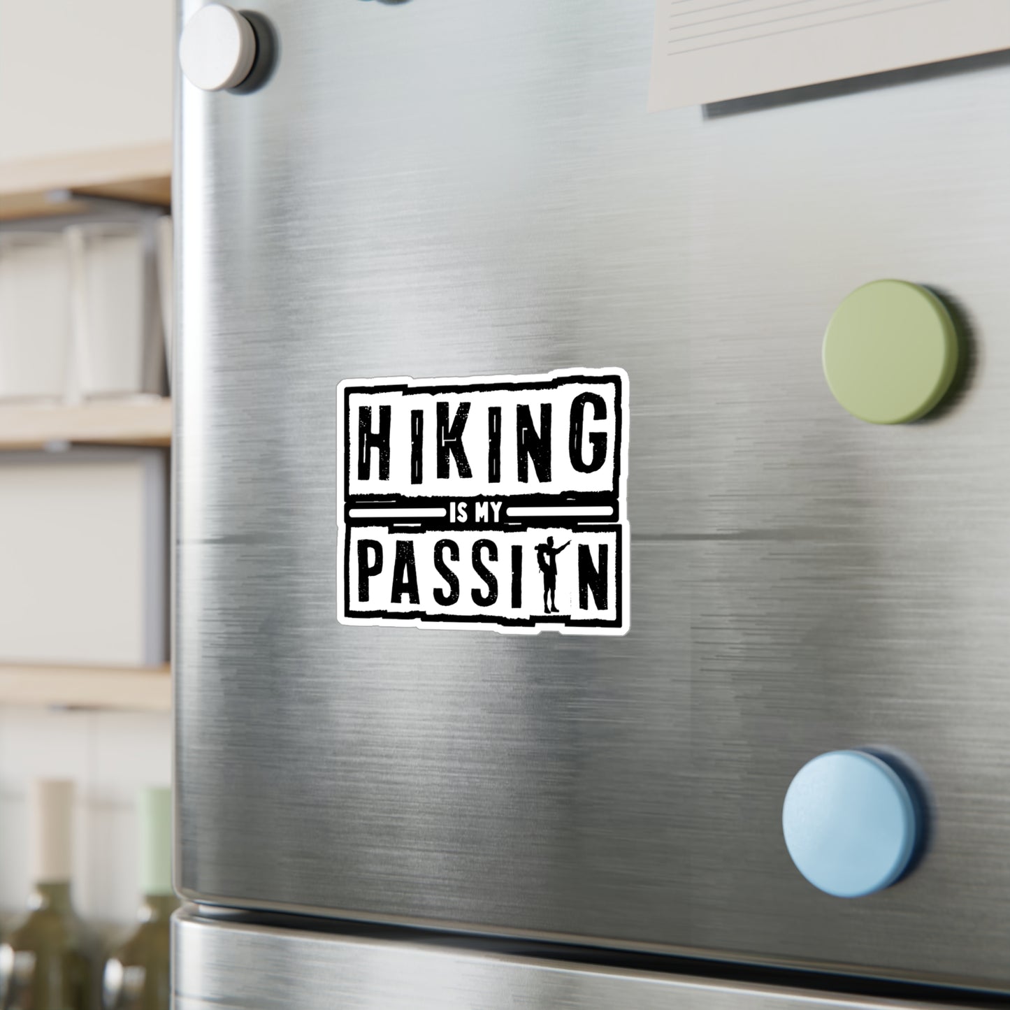 Hiking is my Passion - Hiking Sticker for Laptop Sticker. Water Bottle Sticker, Vinyl Hiker quote Decal - Hiking Gift