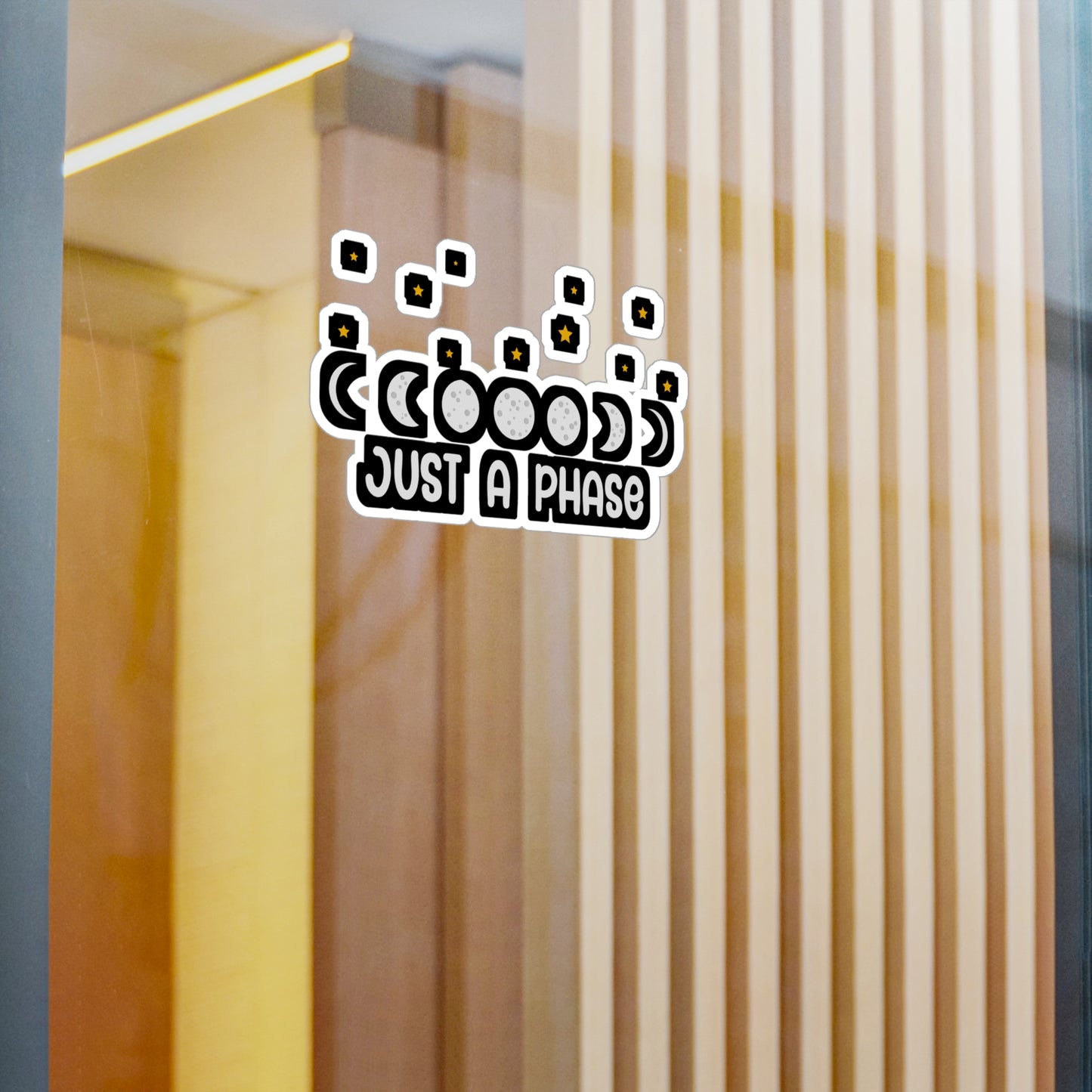 Just A Phase - Astronaut Sticker for Wall, Laptop, Window, Truck, Car Astronaut Gift Vinyl Asteroid Decal Sticker