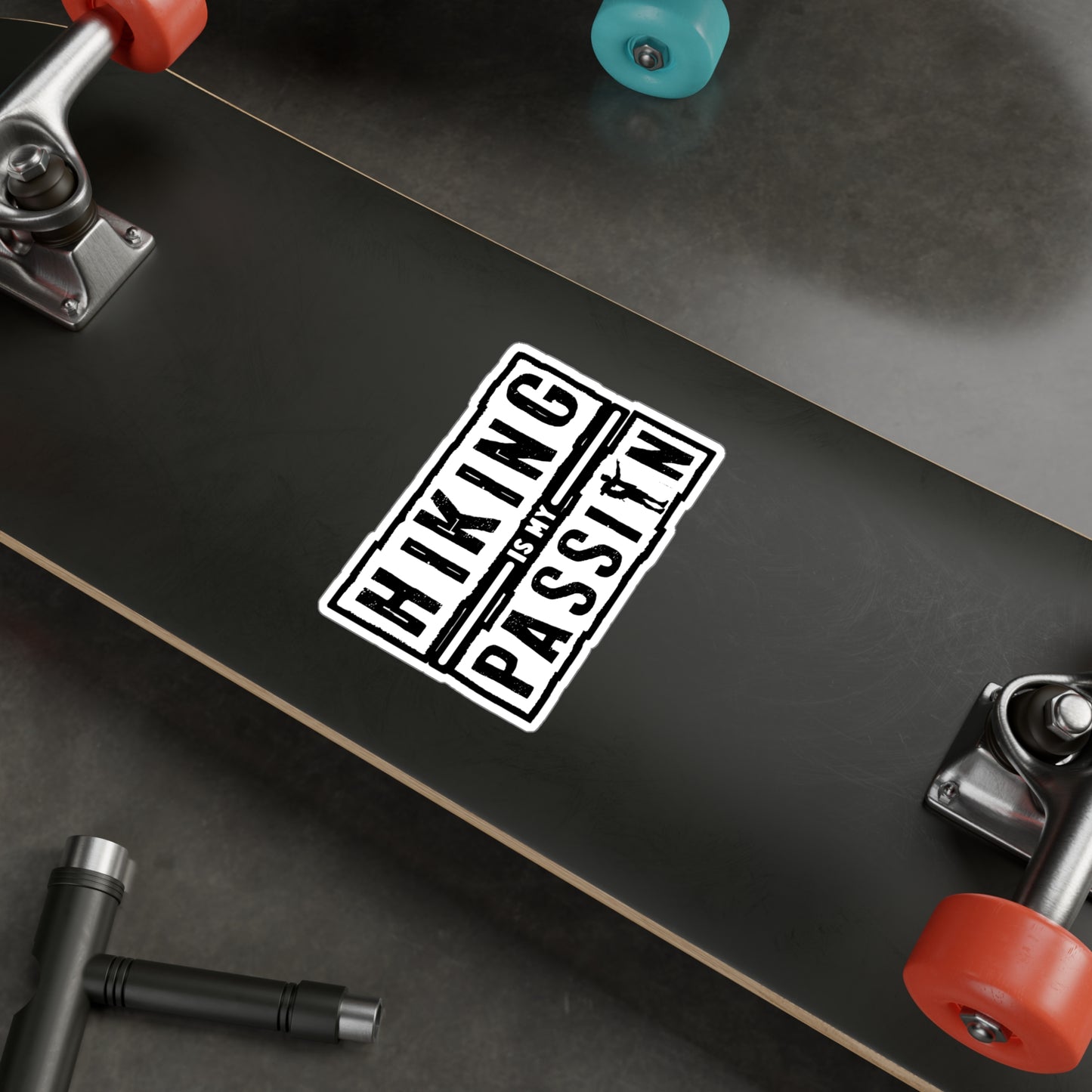 Hiking is my Passion - Hiking Sticker for Laptop Sticker. Water Bottle Sticker, Vinyl Hiker quote Decal - Hiking Gift