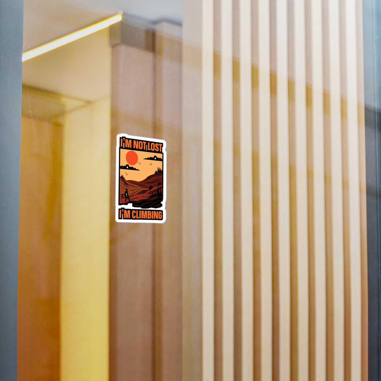 Rock Climbing Mountain Climber Bouldering  - Climbing Sticker for Laptop Sticker. Water Bottle Sticker, Vinyl Climber Decal - Climbing Gift