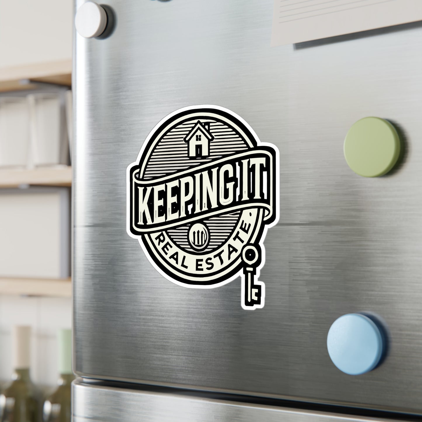 Keeping It Real Estate - Real estate Sticker for Laptop Sticker. Water Bottle Sticker, Vinyl Real estate agent Decal - Real estate Gift