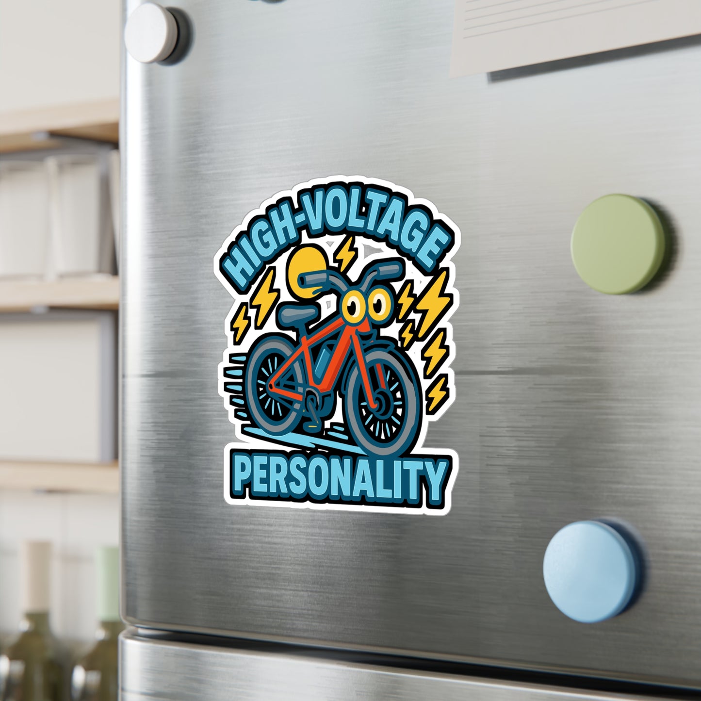 Pedelec Sticker – High Voltage Personality Decals for E Bike, Electric Bike, Laptop or Water Bottle, Waterproof Vinyl, Energy & Electricity Theme