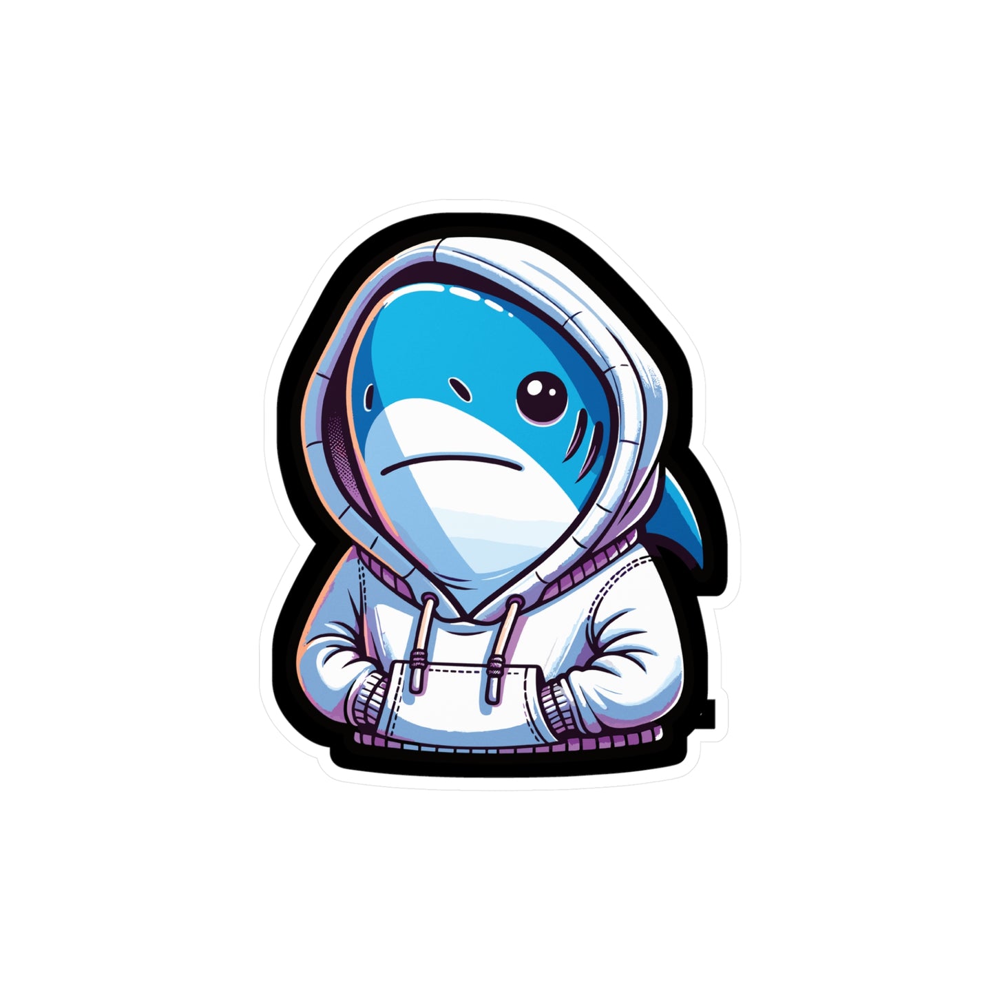 Cool Shark - Cool Sticker for Car Window Laptop Sticker. Water Bottle Sticker, Vinyl Shark Decal, Hoodie Sticker - Cool Gift
