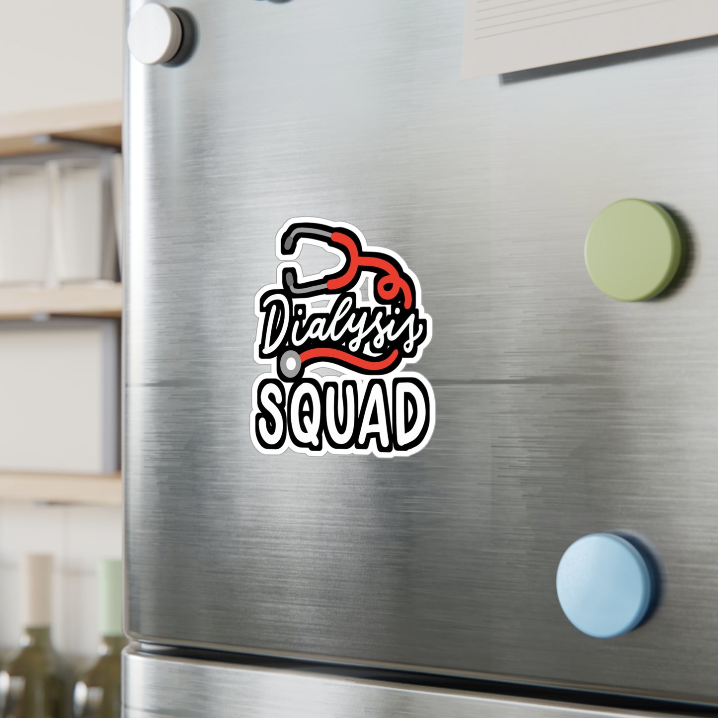 Dialysis Squad - Dialysis Sticker for Car Window Laptop Sticker. Water Bottle Sticker, Vinyl Kidney Decal, Stone Sticker - Dialysis Gift