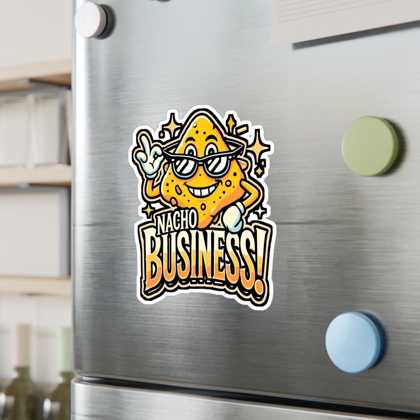Nacho Business – Vinyl Nachos Sticker for Car, Laptop & Water Bottle | Mexican Foodie Gift Decal