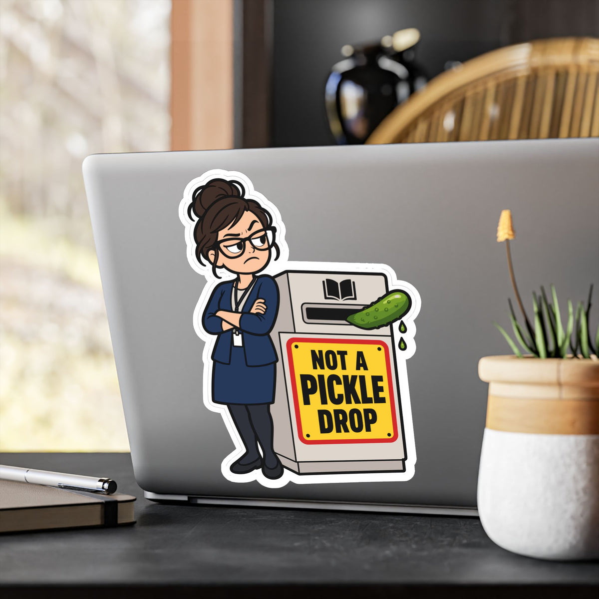 Librarian Sticker - Not a Pickle Drop, Fabulous and Magical Unicorn Decals for Laptop or Water Bottle