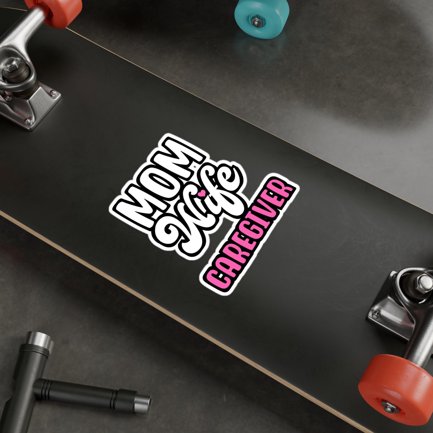 MOM WIFE CAREGIVER | Nurse Sticker | Caregiver Decals | Nursing-student Laptop Sticker | Nurse Gift | Caregiver Gift