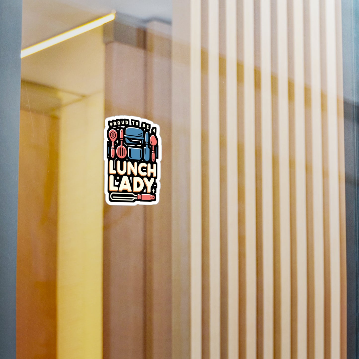 Proud to be a lunch lady  - Lunch lady Sticker for Laptop Sticker. Water Bottle Sticker, Vinyl Lunch Decal - Lunch lady Gift