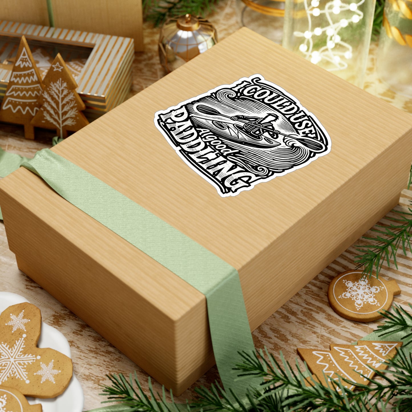 I Could Use A Good Paddling - Kayak Sticker for Laptop Sticker. Water Bottle Sticker, Vinyl Kayaking Decal - Kayak Gift