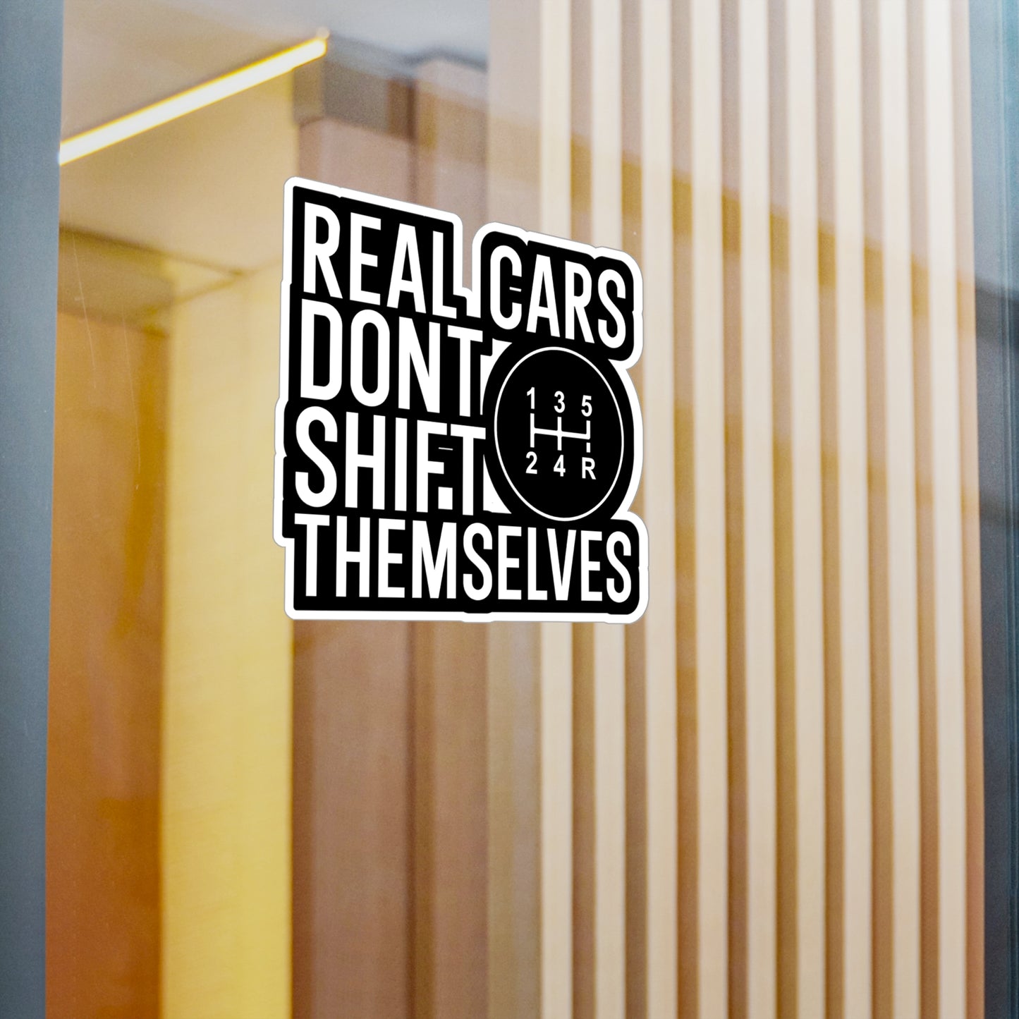 Real cars dont shift themselves - Mechanic Sticker for Wall, Laptop, Window, Truck, Car Mechanic Gift Vinyl Mechanic tool set Decal Sticker