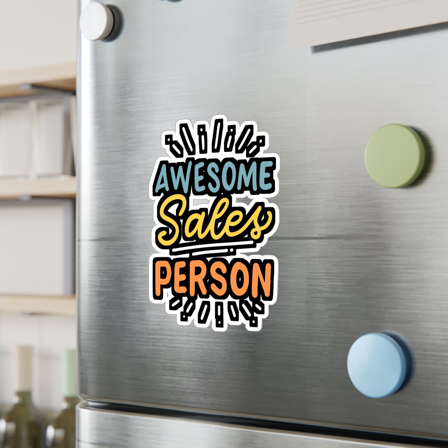 Awesome Salesperson | Salesman Sticker | Salesperson Vinyl Sticker | Assistant Laptop Sticker | Salesman Gift | Salesperson Gift