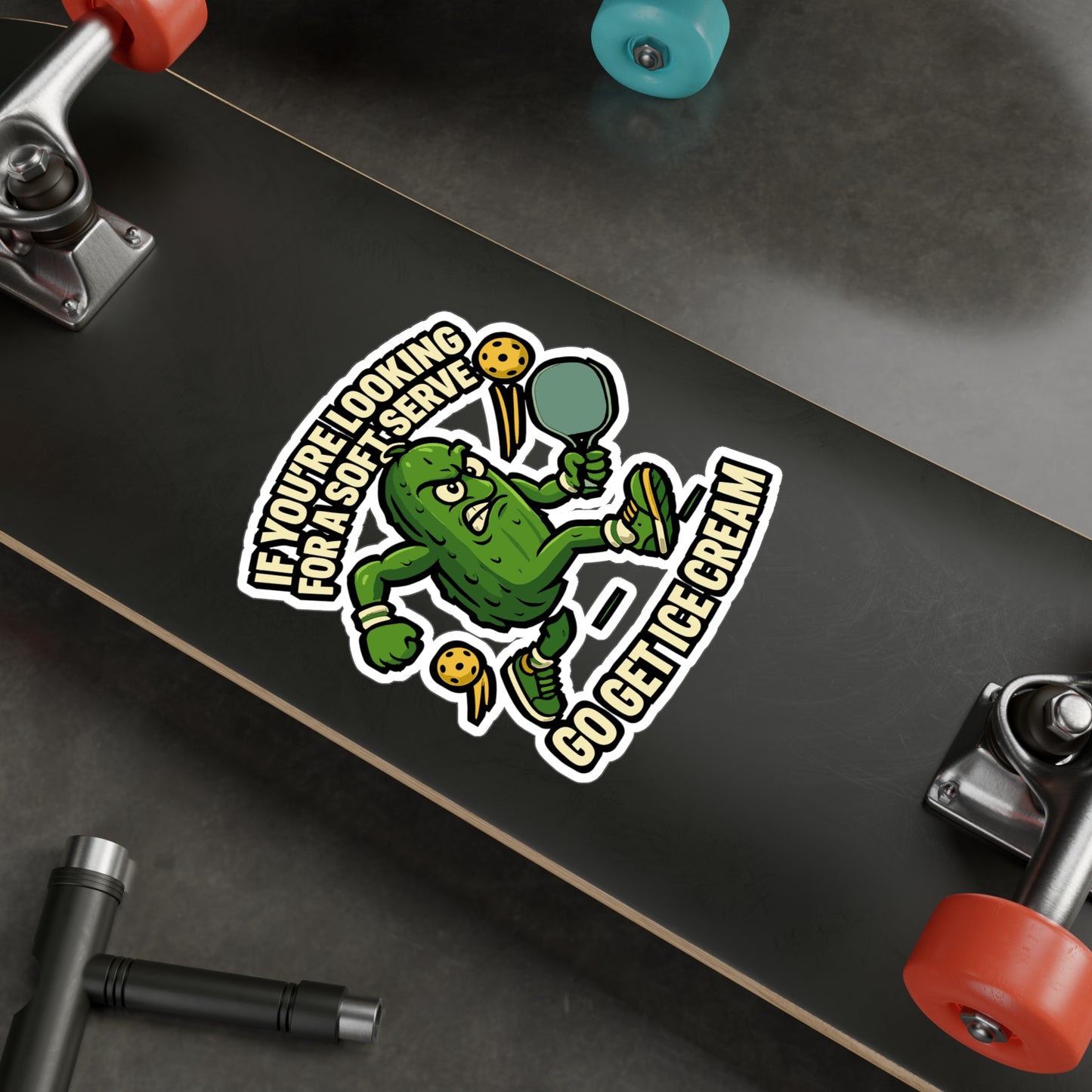 Pickleball Sticker - Why I Lose At Pickleball Vinyl Decals, Competition & Teamwork Gift for Laptop or Water Bottle, Fun Scoreboard Design, Waterproof