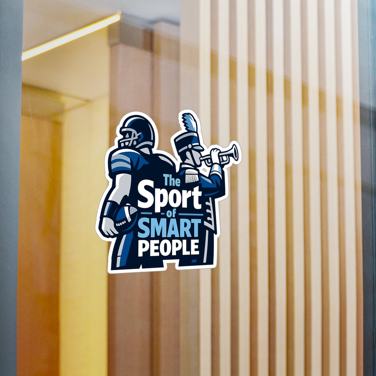 Marching Band Sticker "The Sport of Smart People" Vinyl Waterproof decals for Laptop Water Bottle Drummer Band Director Mellophone