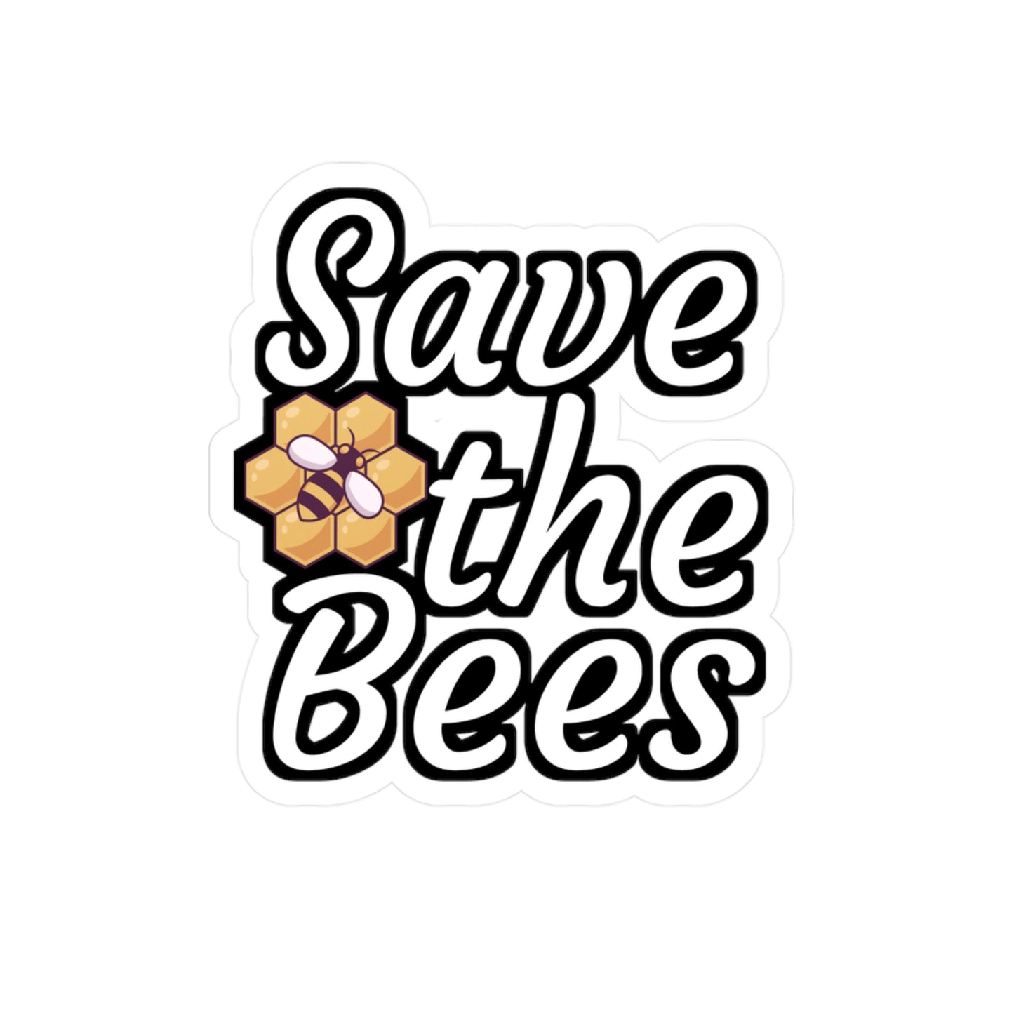 Save the bees - Beekeeper Sticker for Wall, Laptop, Window, Truck, Car Beekeeper Gift Vinyl Beekeepers Decal Sticker