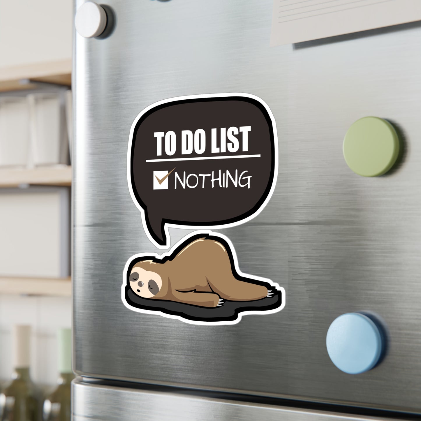 To do list Nothing - Sloth Sticker for Car Window Laptop Sticker. Water Bottle Sticker, Vinyl Cute Decal, Sloths Sticker - Sloth Gift