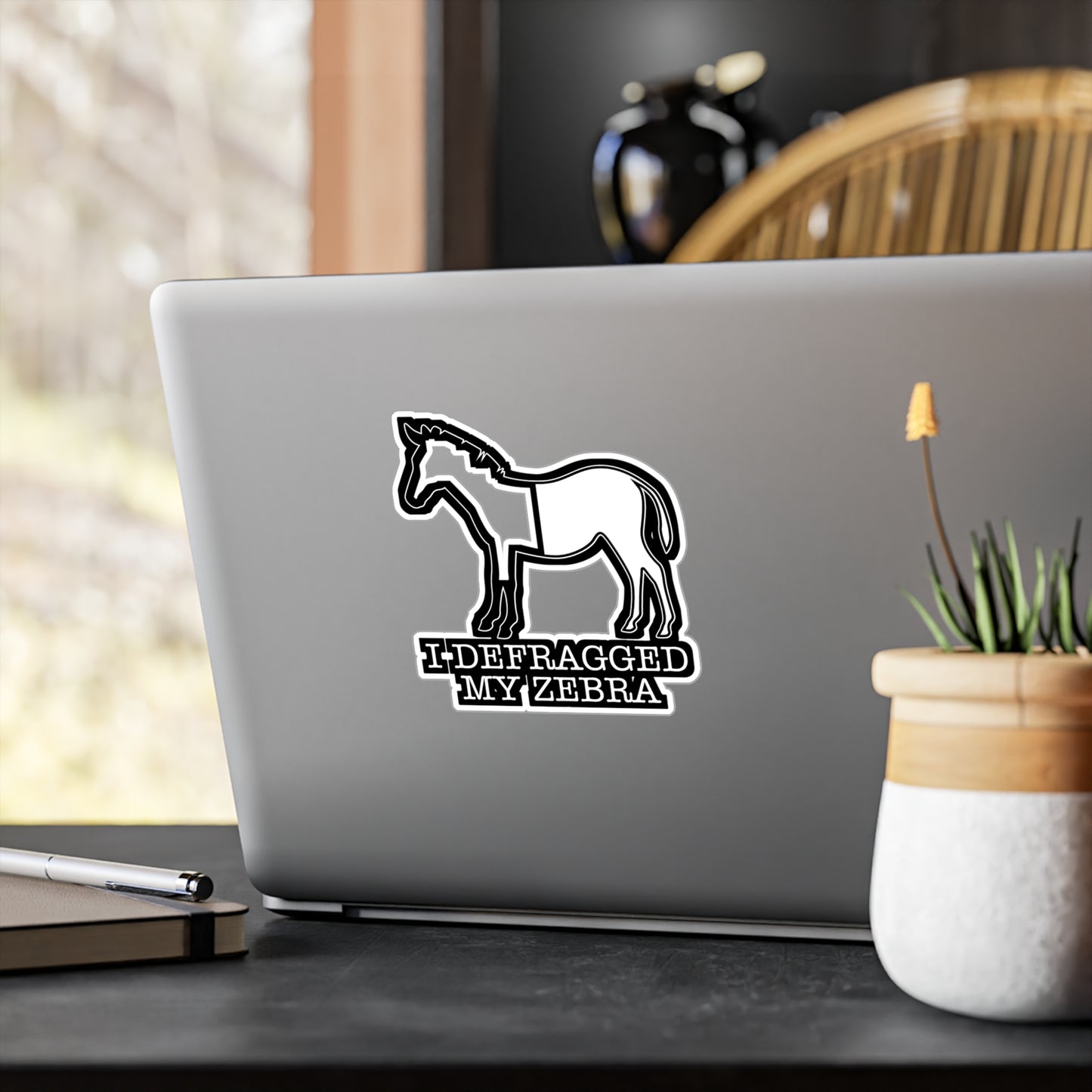 I Defragged My Zebra Programmer - Coding Sticker for Laptop Sticker. Water Bottle Sticker, Vinyl Programmer Decal - Coding Gift