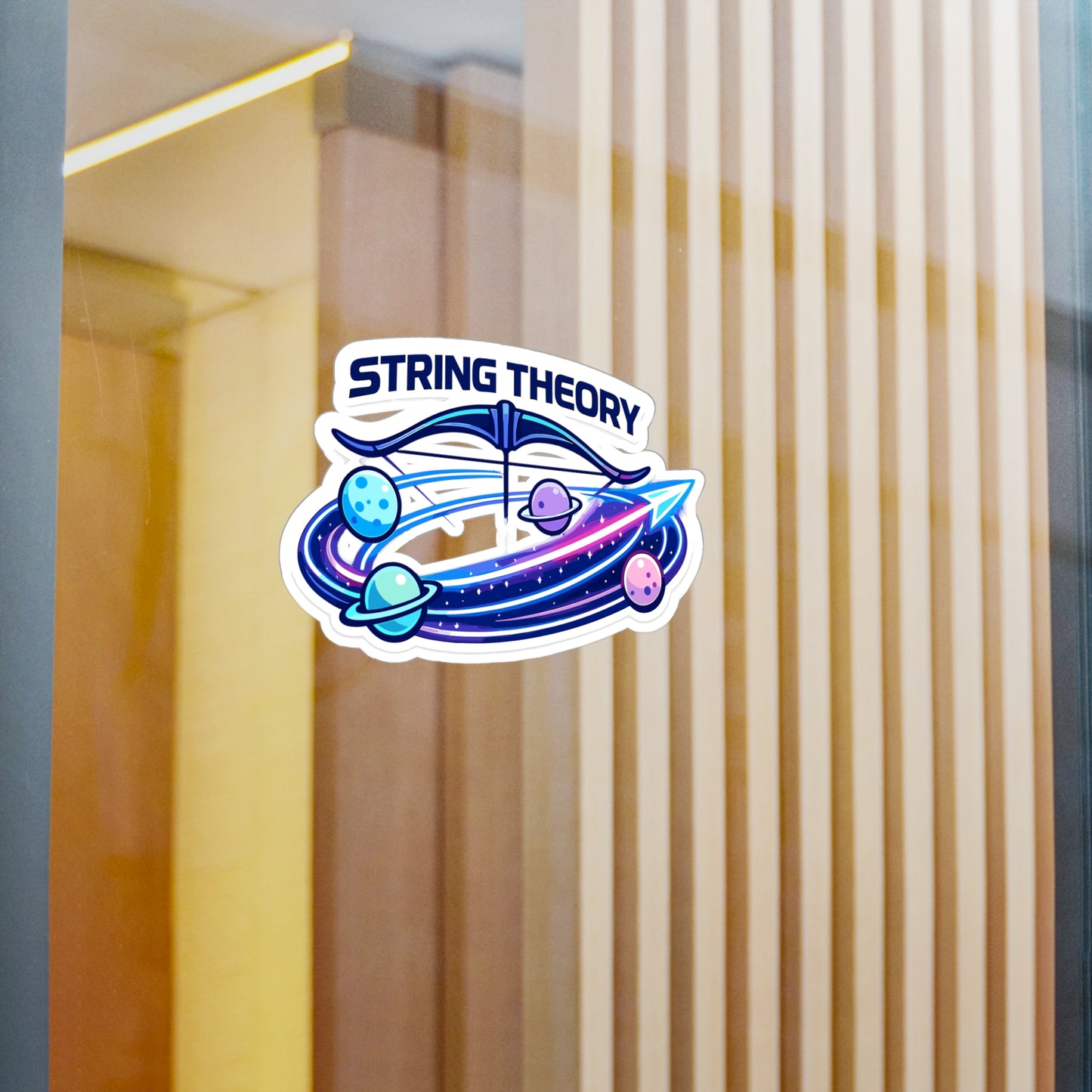 Archery Sticker String Theory – Waterproof Vinyl Decals for Laptop, Water Bottle | Archer Hunting Shooting Design