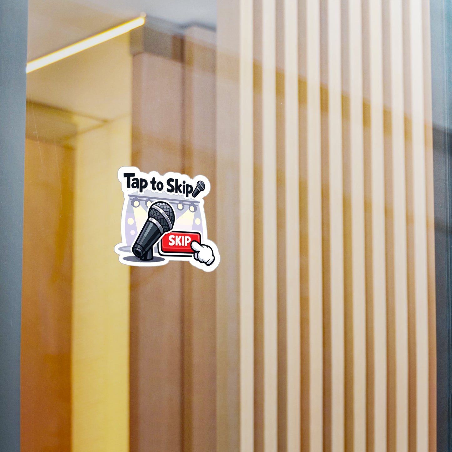 Karaoke Sticker Tip to Skip Funny Music Beer Booze Decals Waterproof Vinyl for Laptop Water Bottle