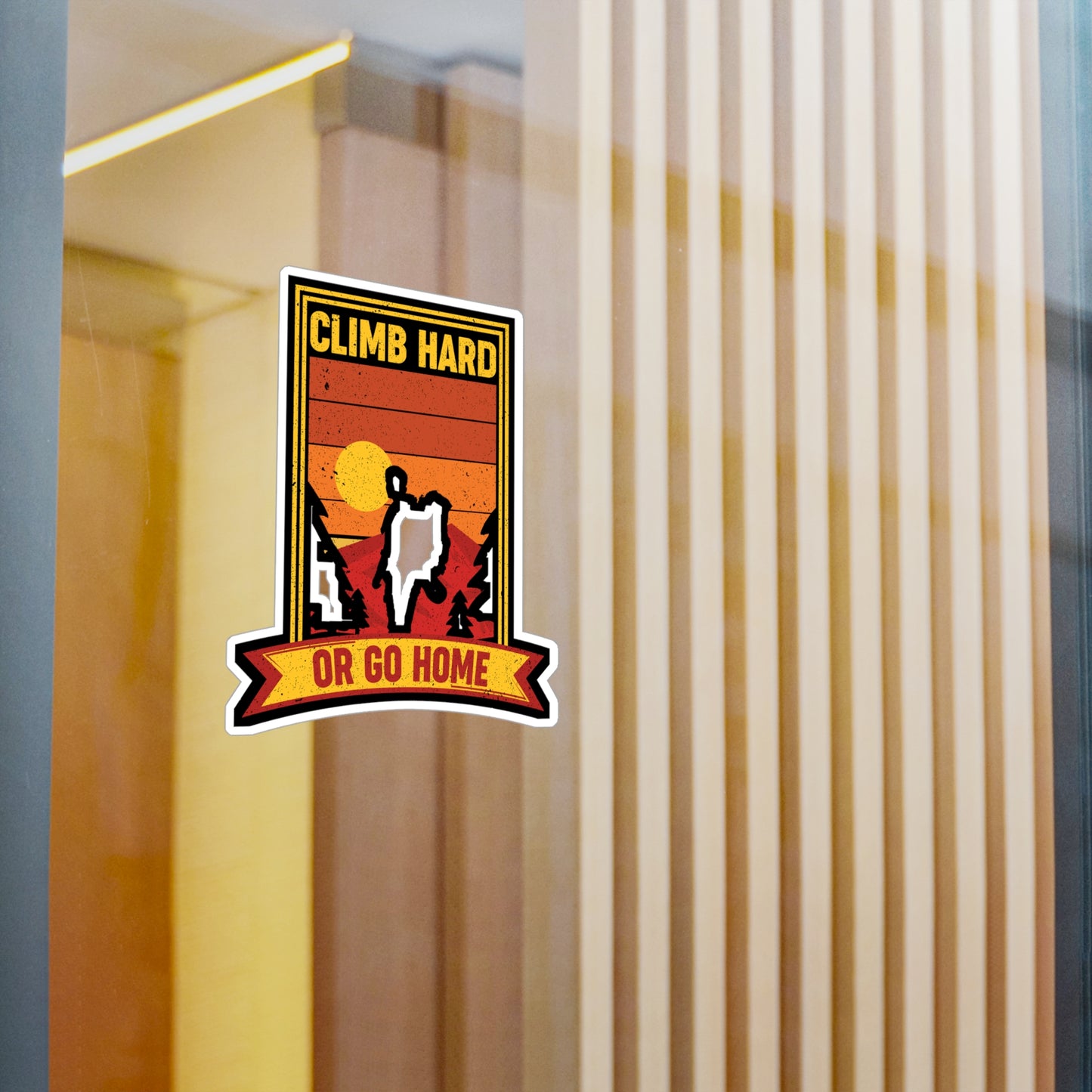 Rock Climbing Mountain Climber Bouldering  - Climbing Sticker for Laptop Sticker. Water Bottle Sticker, Vinyl Climber Decal - Climbing Gift