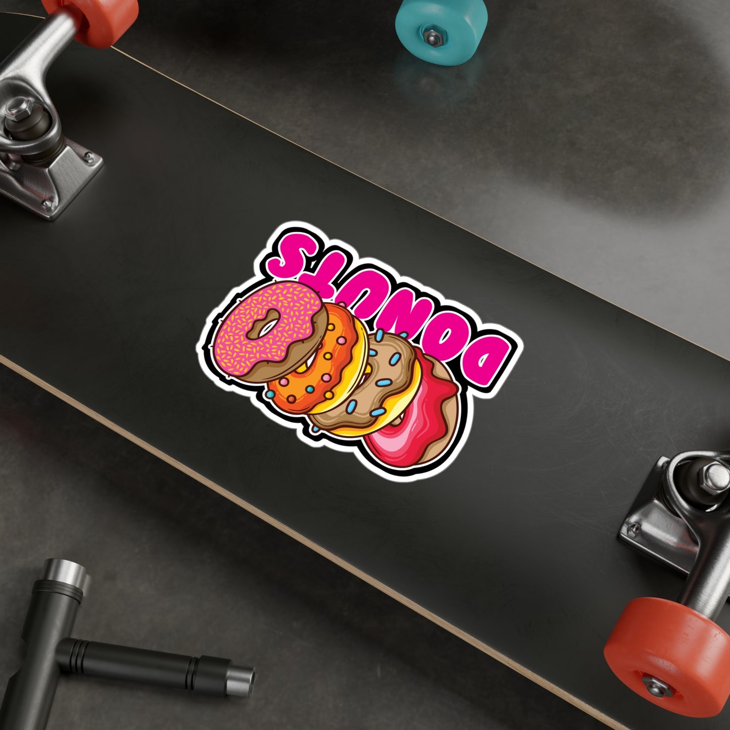 Donuts - Donut Sticker for Car Window Laptop Sticker. Water Bottle Sticker, Vinyl Food Decal, Donuts Sticker - Donut Gift