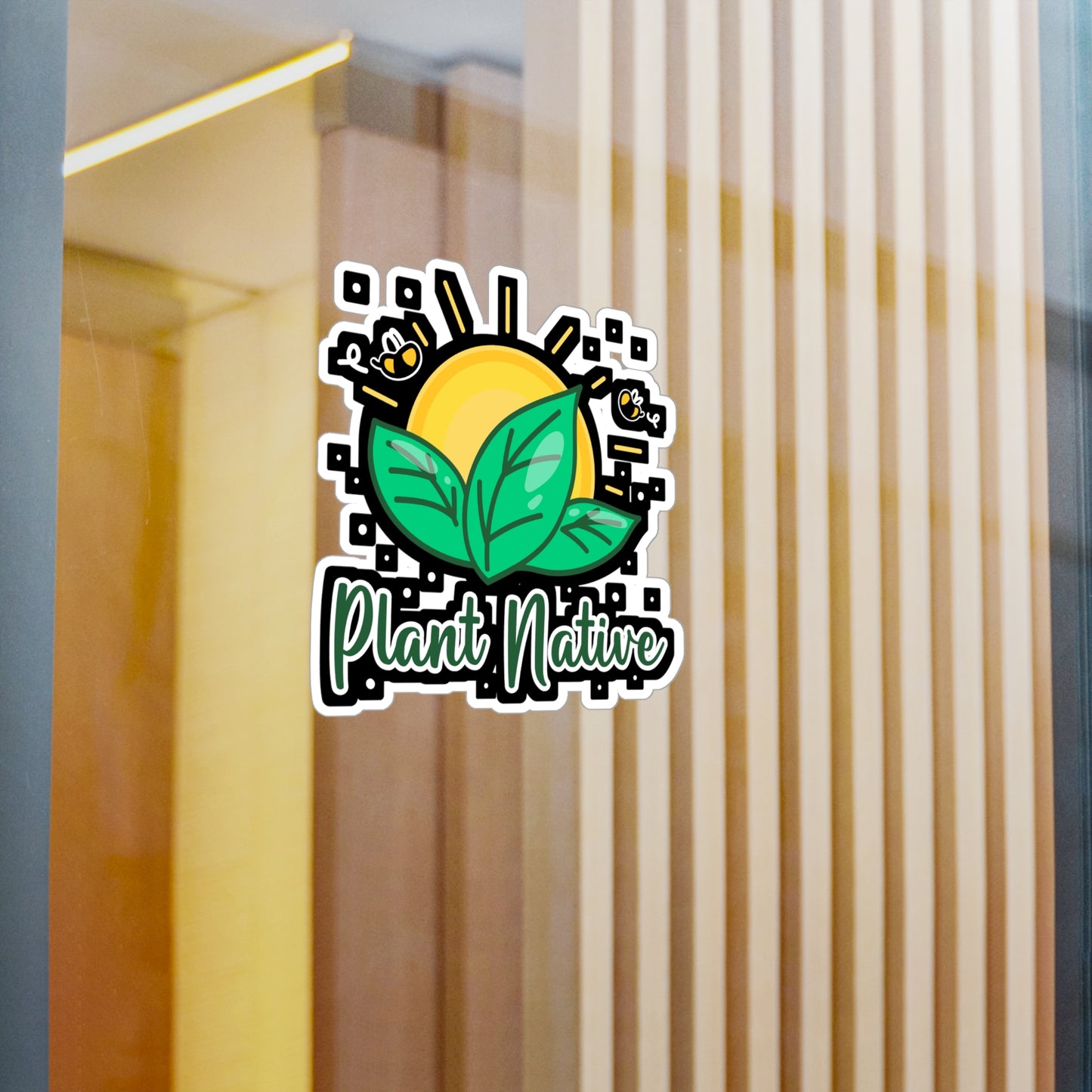 Plant Native - Gardening Sticker for Laptop Sticker. Water Bottle Sticker, Vinyl Greenhouse Decal - Gardening Gift