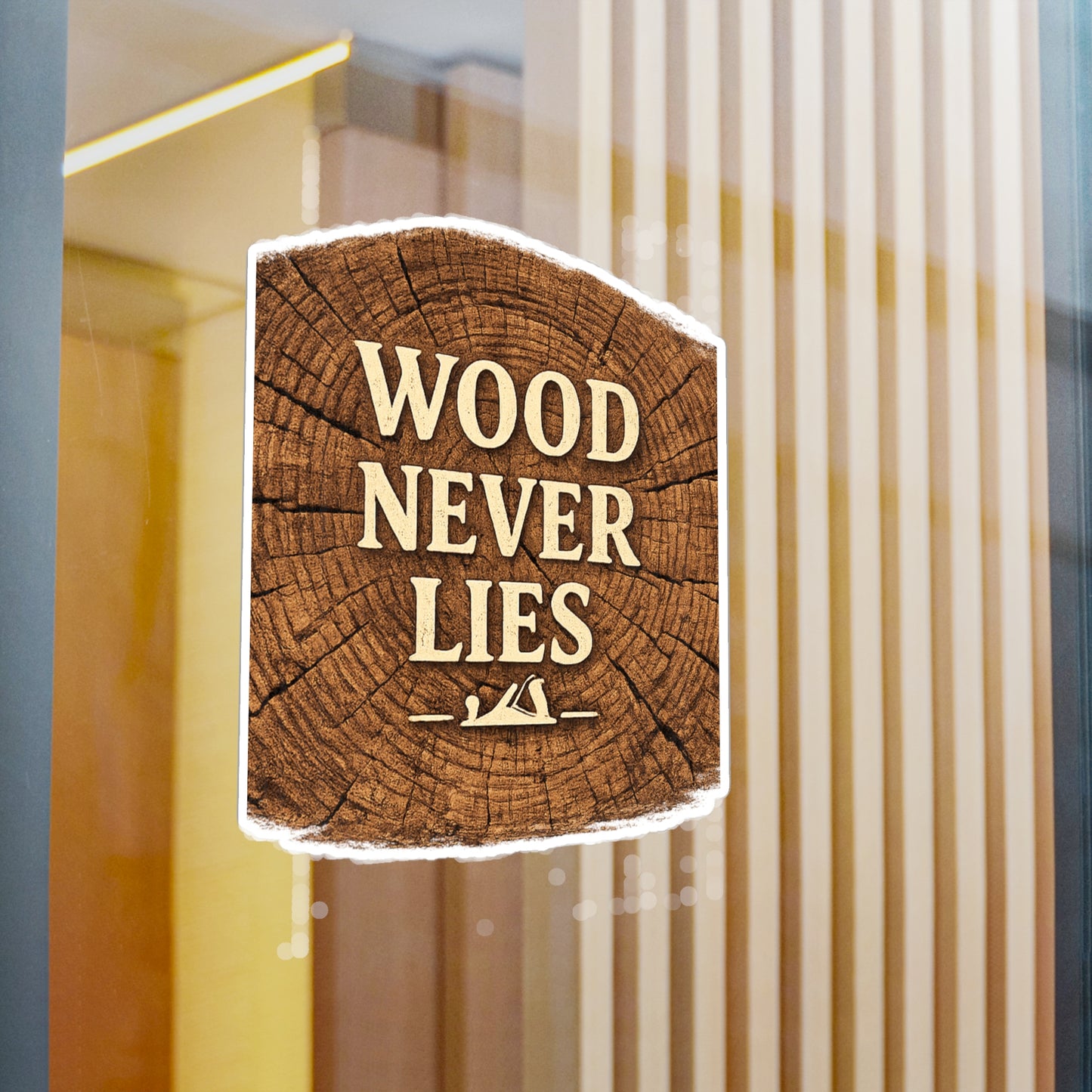 Carpenter Sticker Wood Never Lies Woodworker Woodworking Decals Waterproof Vinyl for Laptop Water Bottle