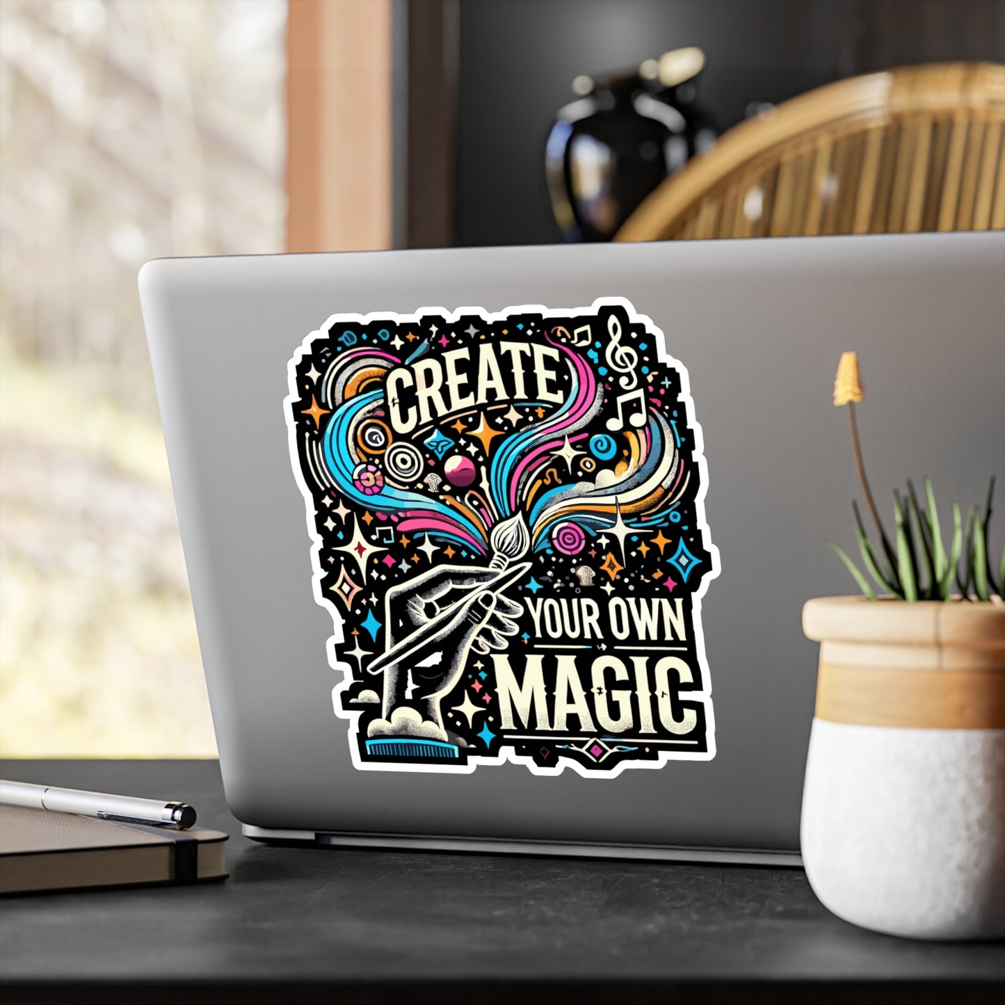 Create Your Own Magic - Creativity Sticker for Laptop Sticker. Water Bottle Sticker, Vinyl Magic Decal - Creativity Gift