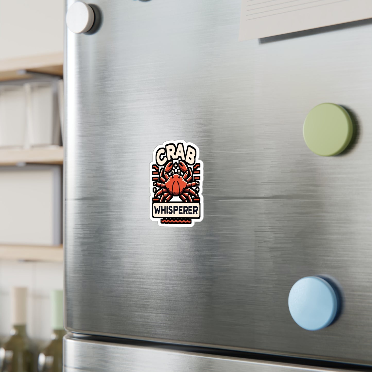 Crab Whisperer - Crab Sticker for Laptop Sticker. Water Bottle Sticker, Vinyl Crabbing Decal - Crab Gift