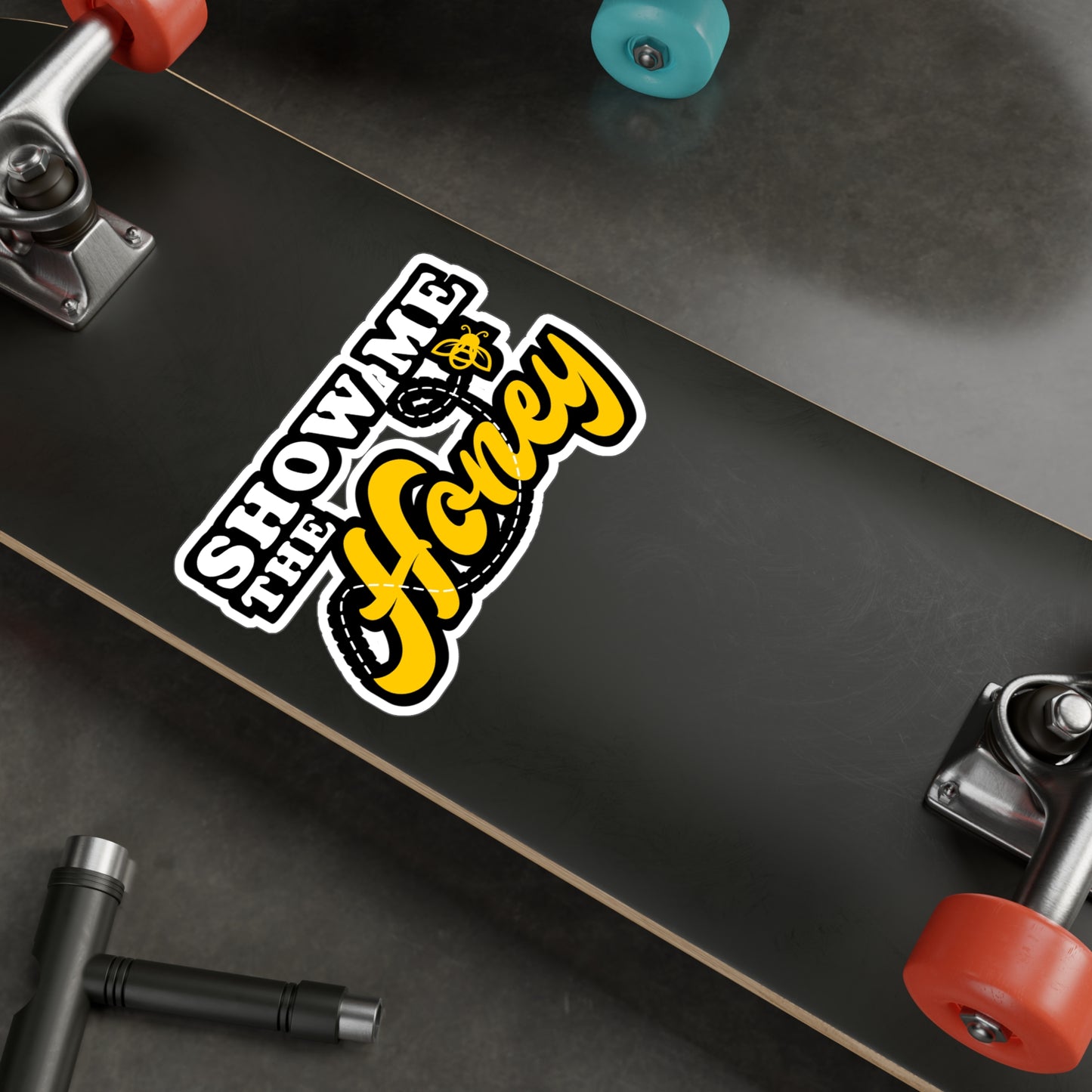 Show Me The Honey | Honeybee Sticker | Queen Decals | Crown Laptop Sticker | Honeybee Gift | Queen Gift