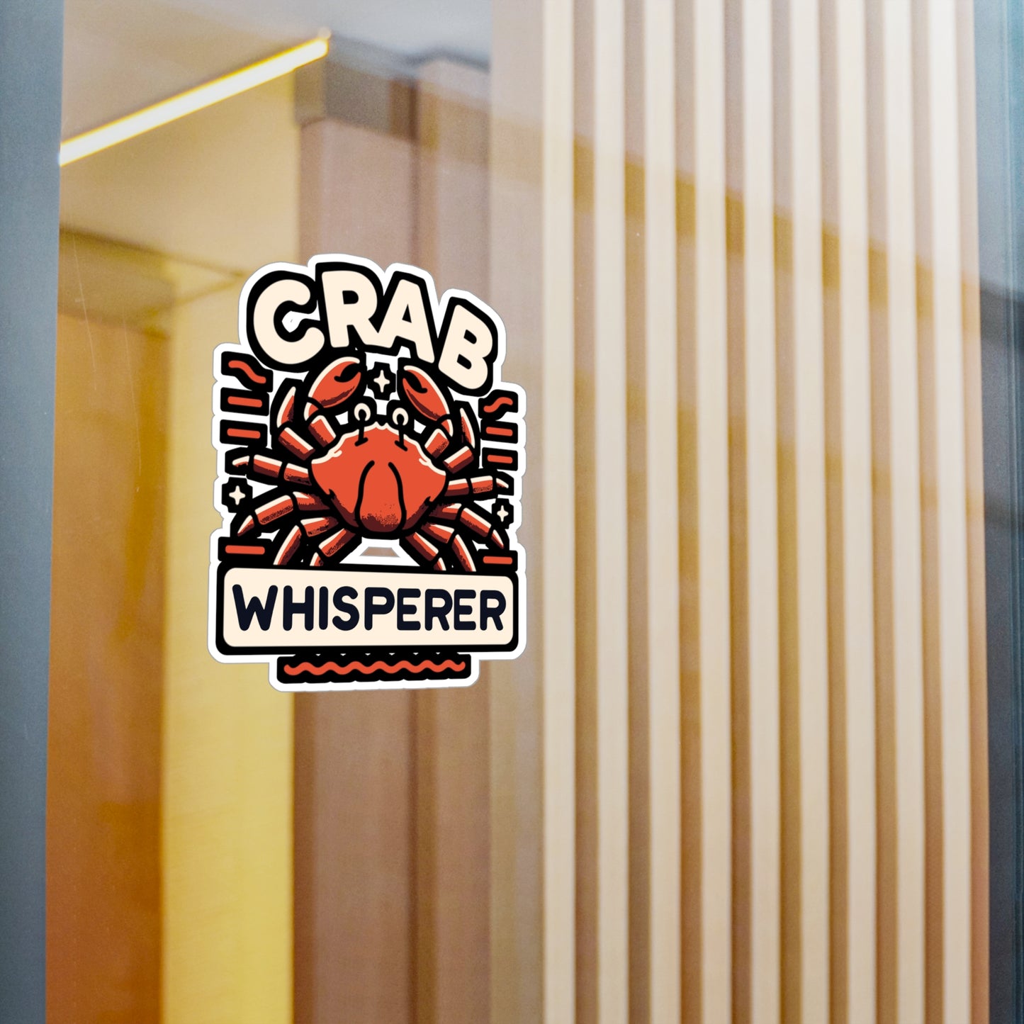 Crab Whisperer - Crab Sticker for Laptop Sticker. Water Bottle Sticker, Vinyl Crabbing Decal - Crab Gift