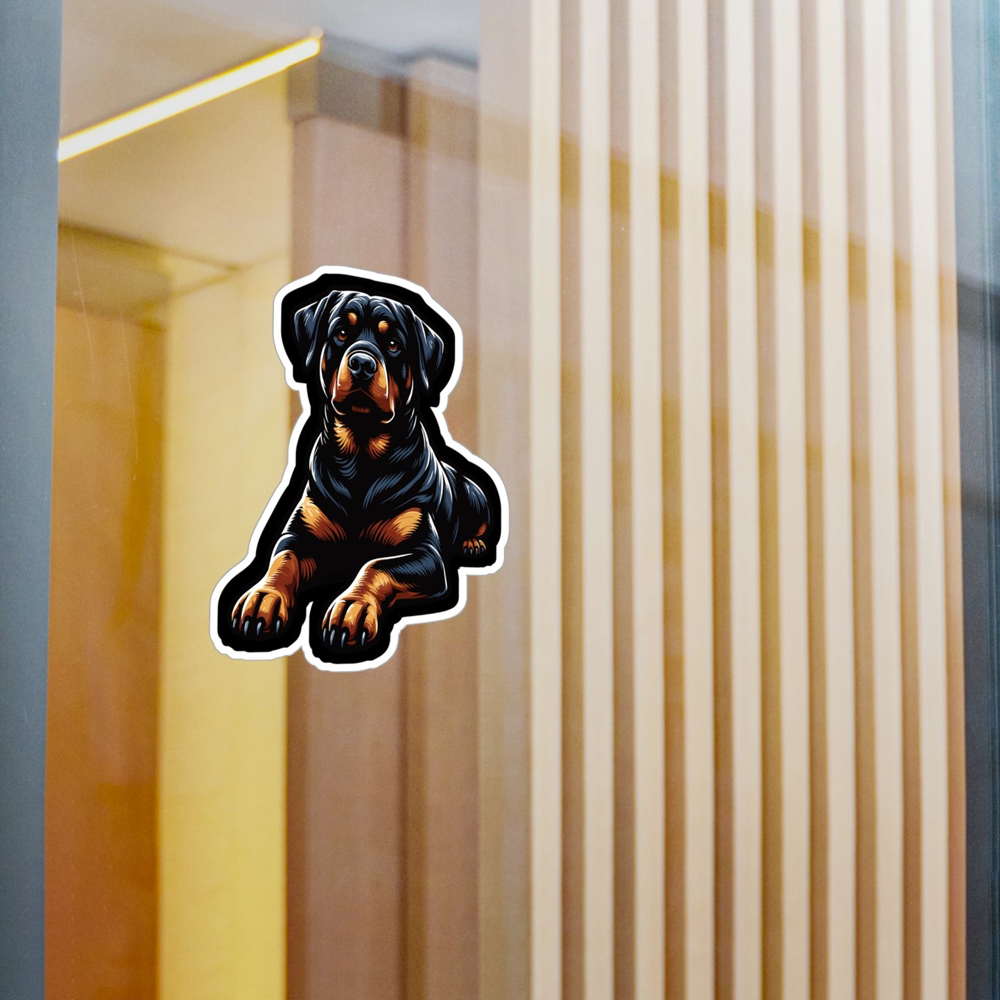 Rottweiler - Rottweiler Sticker for Car Window Laptop Sticker. Water Bottle Sticker, Vinyl Guard Decal, Powerful Sticker - Rottweiler Gift