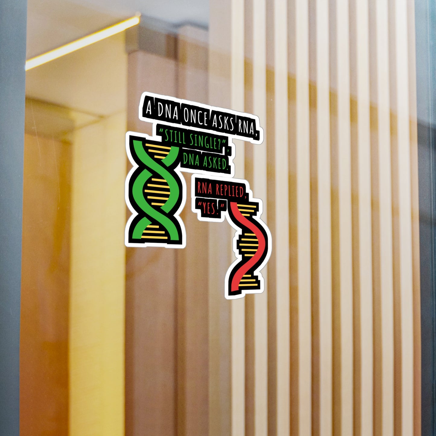 DNA - Still Single - RNA - Always - Biology Sticker for Laptop Sticker. Water Bottle Sticker, Vinyl Physicist Decal - Biology Gift