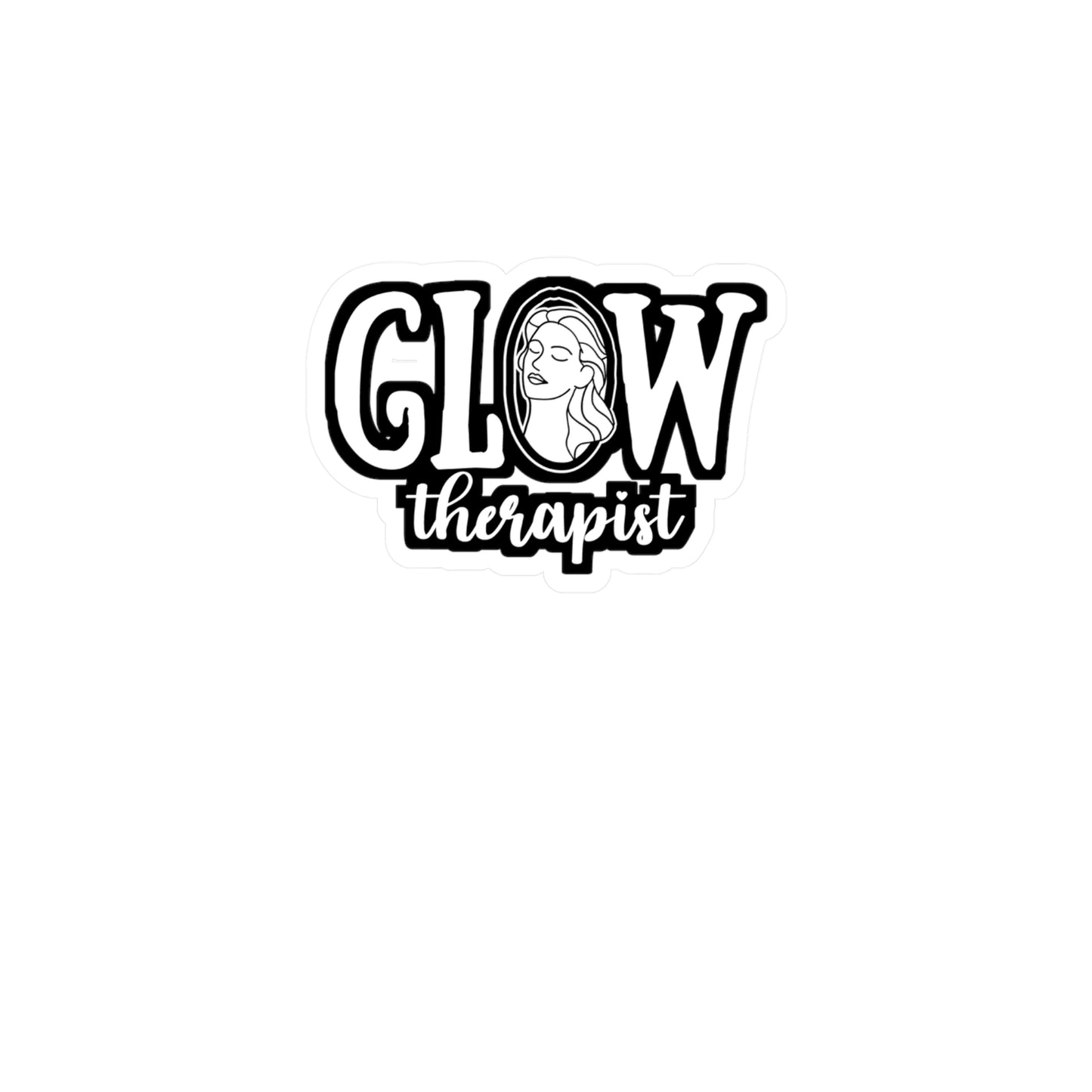 Glow Therapist - Esthetician Sticker for Laptop Sticker. Water Bottle Sticker, Vinyl Dermatologist Decal - Esthetician Gift