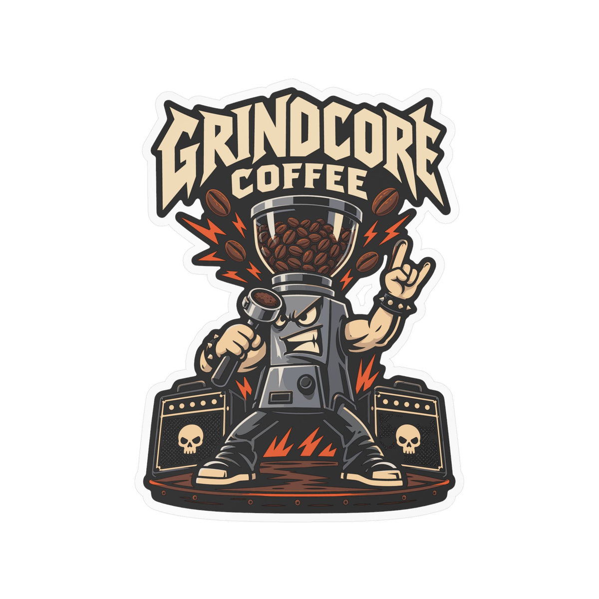 Espresso Sticker - GrindCore Coffee Decals for Your Grinder and Digital Scale