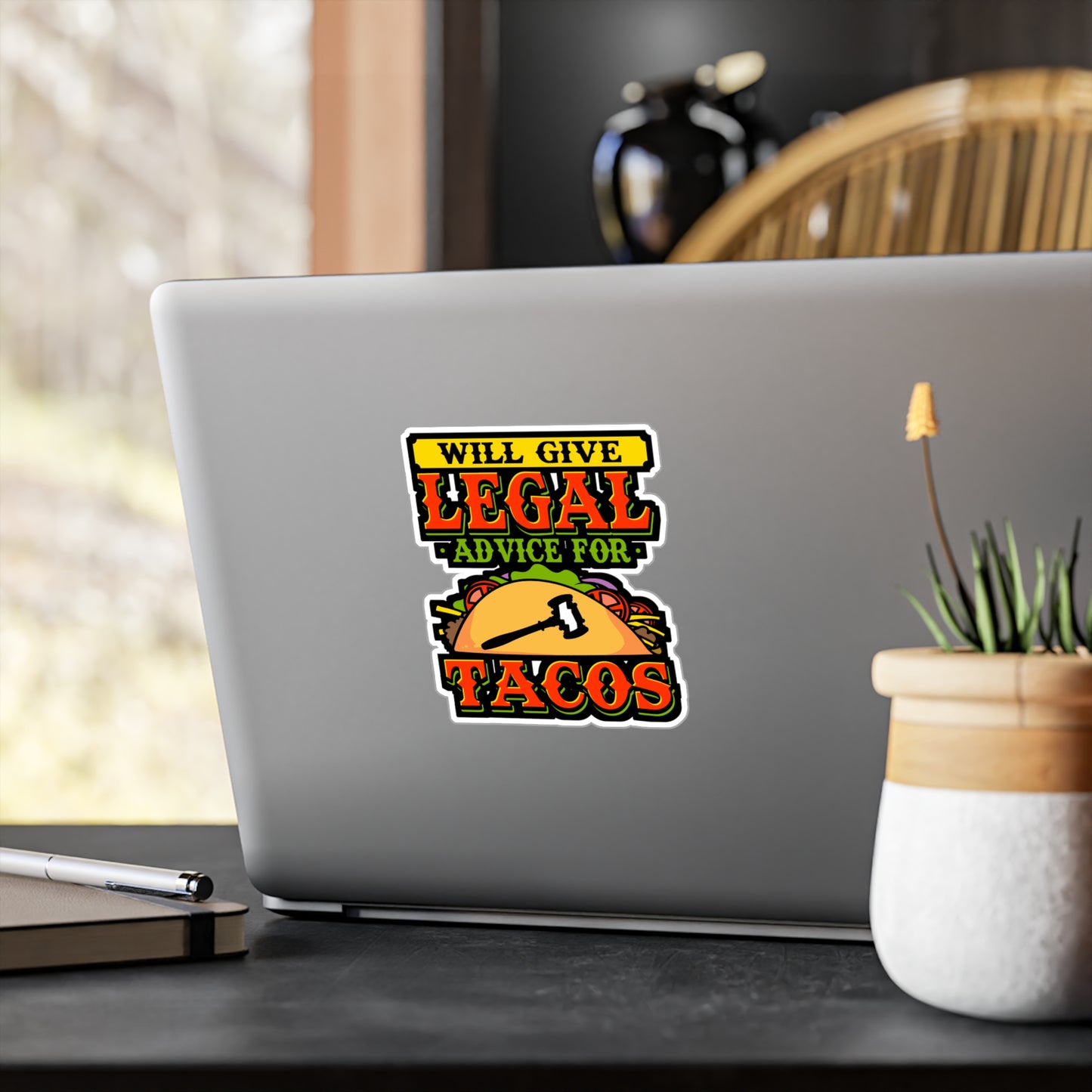 Will Give Legal Advice Lawyer | Lawyer Sticker | Attorney Decals | Appeal Laptop Sticker | Lawyer Gift | Attorney Gift