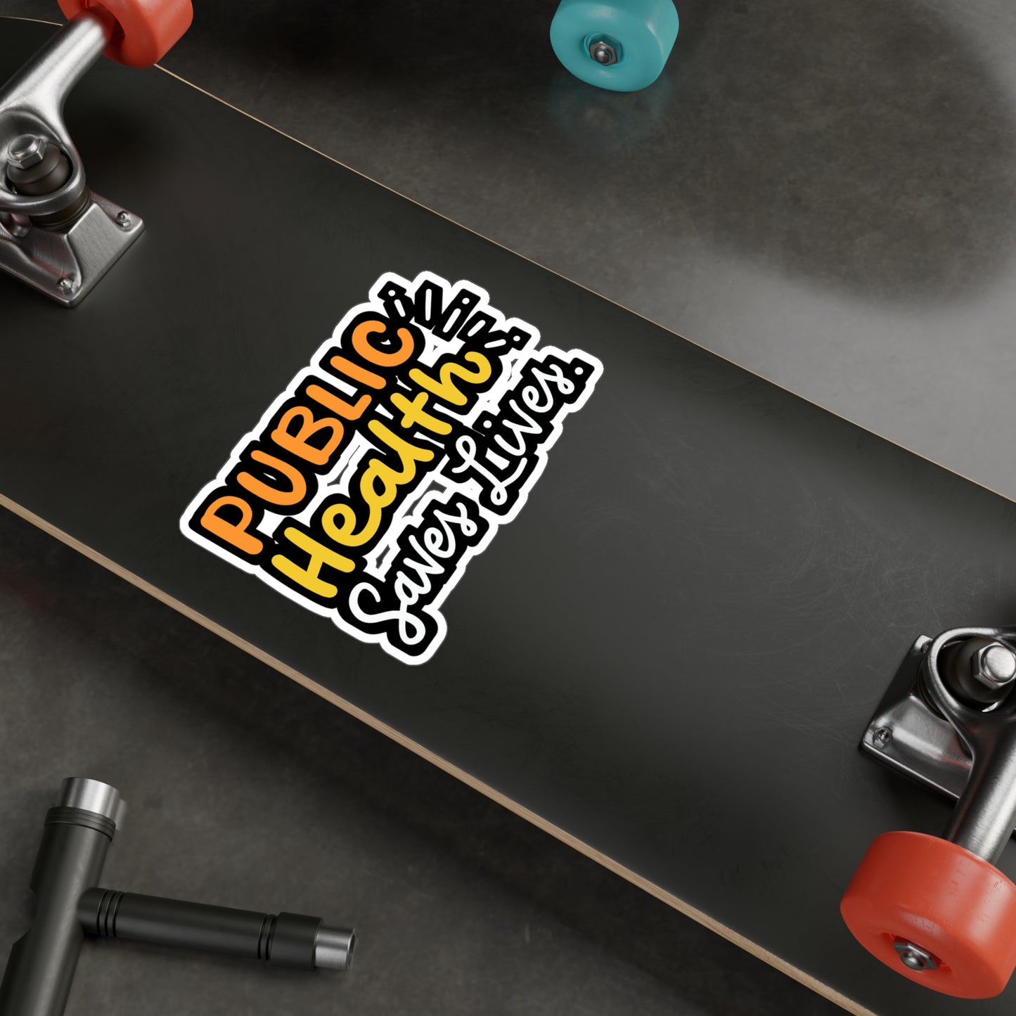 Public Health Saves Lives - Healthcare Sticker for Laptop Sticker. Water Bottle Sticker, Vinyl Public-health Decal - Healthcare Gift