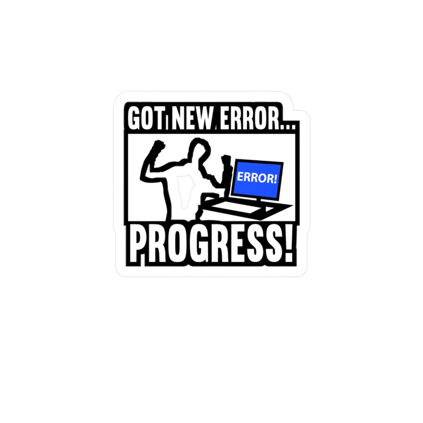 New Error Developer Programmer | Coding Sticker | Programmer Decals | Source-code Laptop Sticker | Coding Gift | Programmer Gift