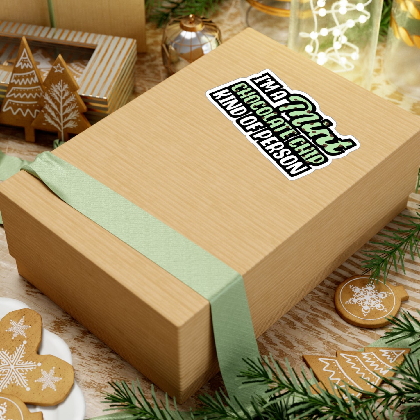 I'm A Mint Chocolate Chip Kind of Person | Icecream Sticker | Mint Decals | Chocolate Laptop Sticker | Icecream Gift | Mint Gift