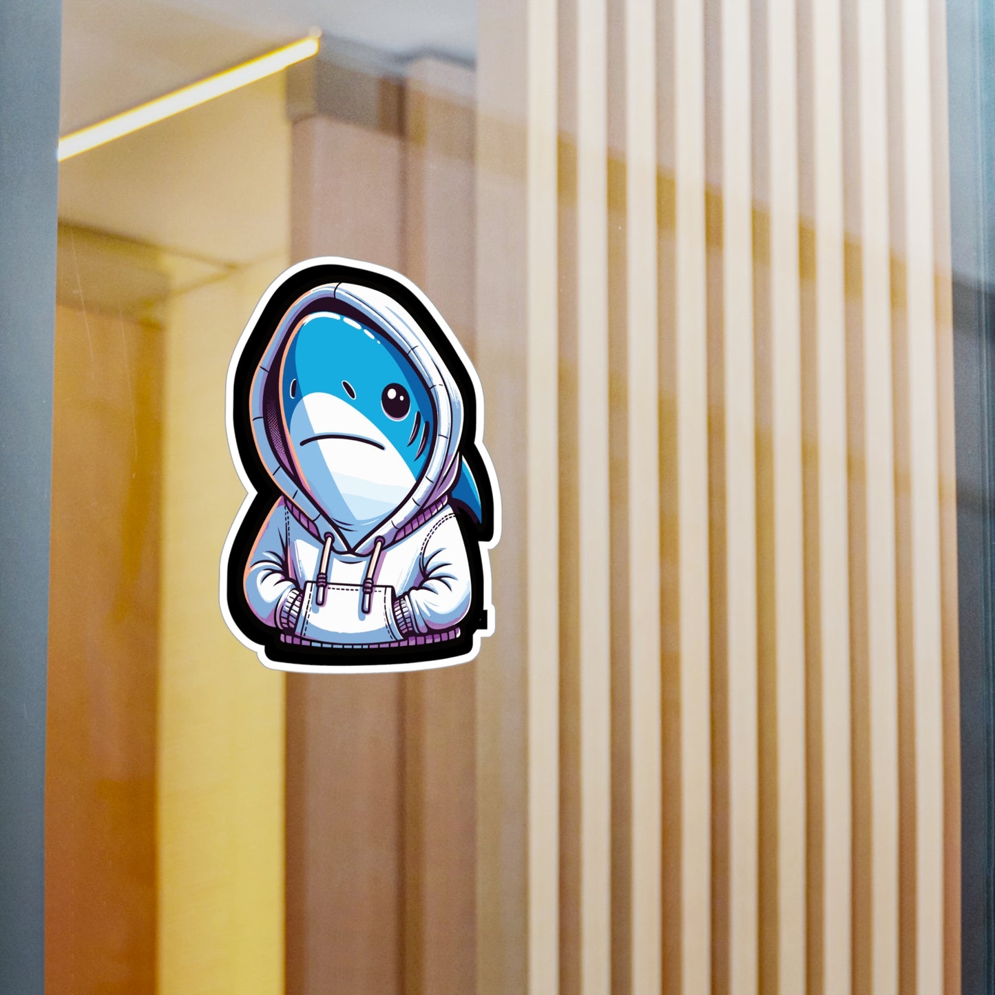 Cool Shark - Cool Sticker for Car Window Laptop Sticker. Water Bottle Sticker, Vinyl Shark Decal, Hoodie Sticker - Cool Gift