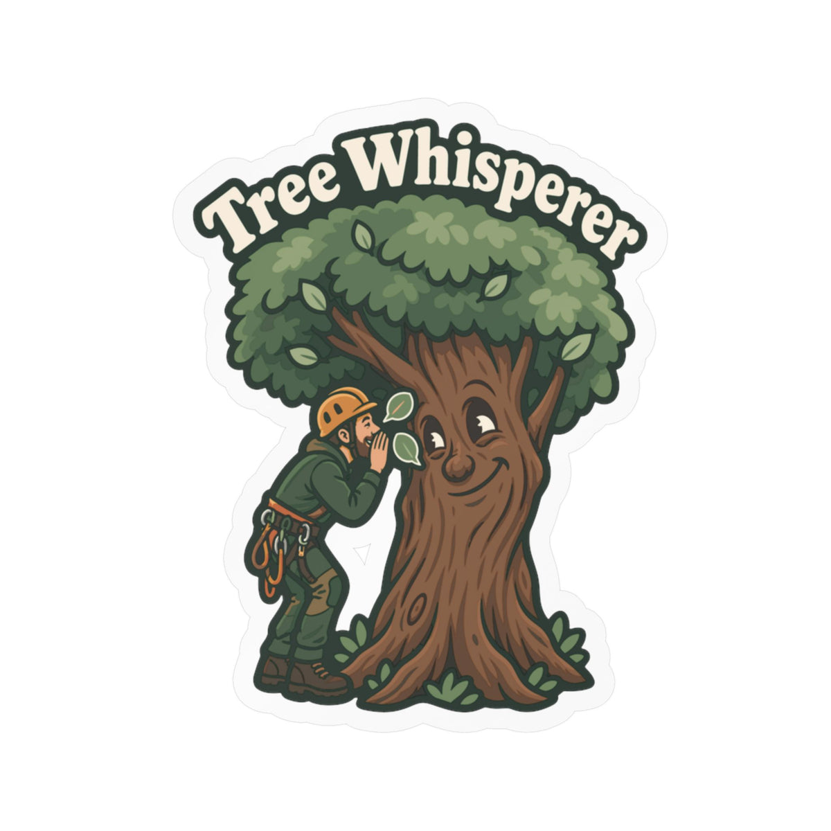 Tree Sticker - Tree Whisperer Design for the Outdoor Worker and Branch Manager, Laptop and Water Bottle Decals