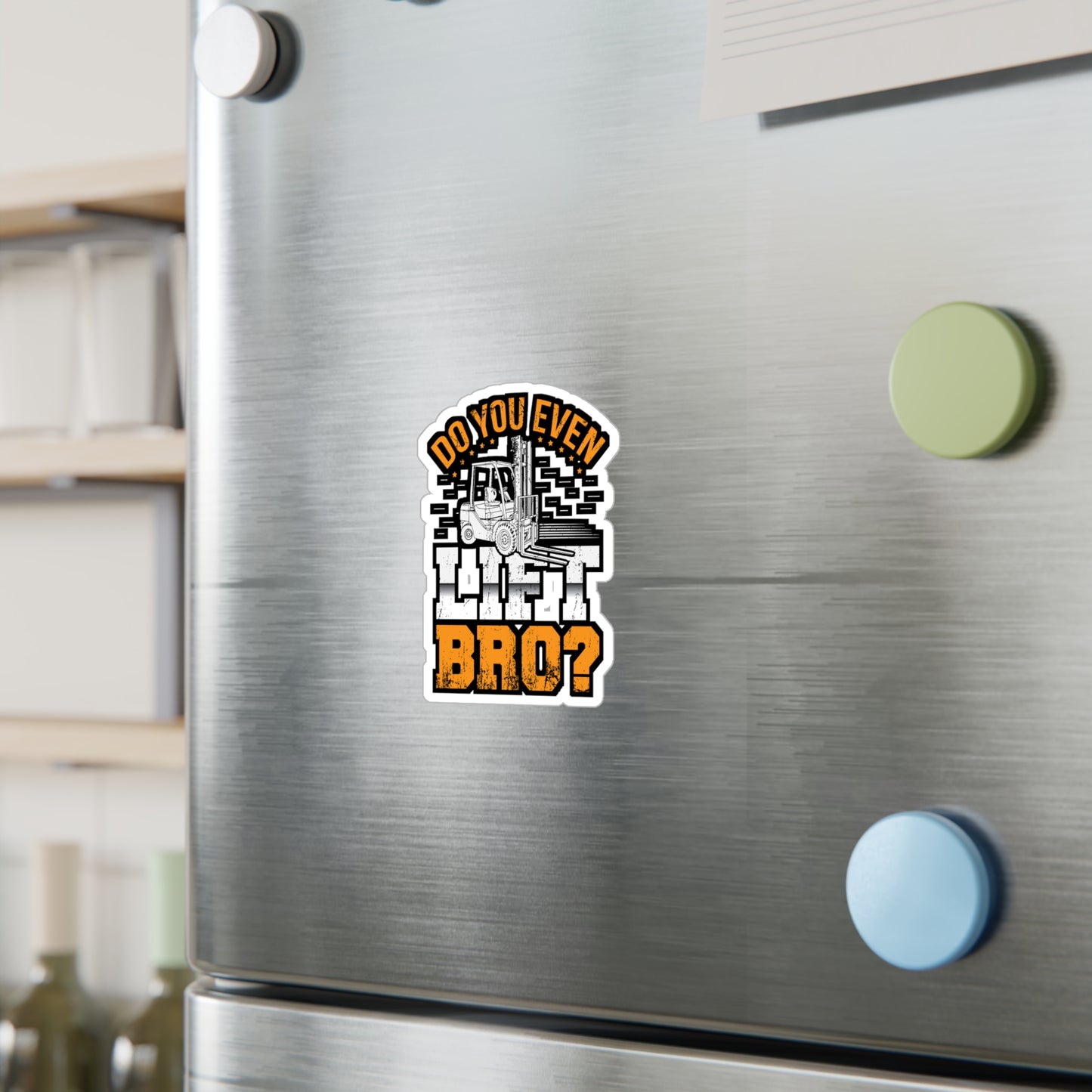 Do you even lift bro - Forklift Sticker for Laptop Sticker. Water Bottle Sticker, Vinyl Forklift operator Decal - Forklift Gift