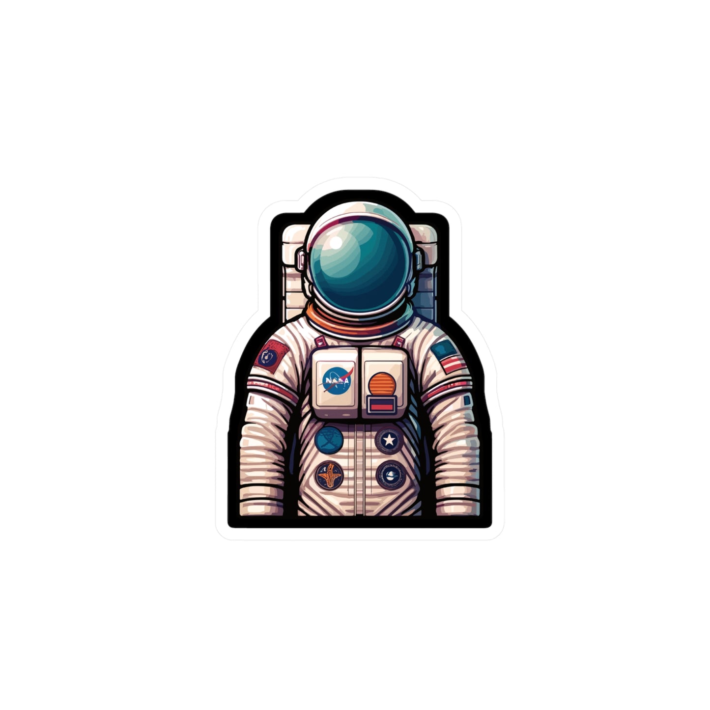 Astronaut - Space Sticker for Car Window Laptop Wall Sticker. Water Bottle Sticker, Vinyl Astronaut Decal, Cosmos Sticker - Space Gift