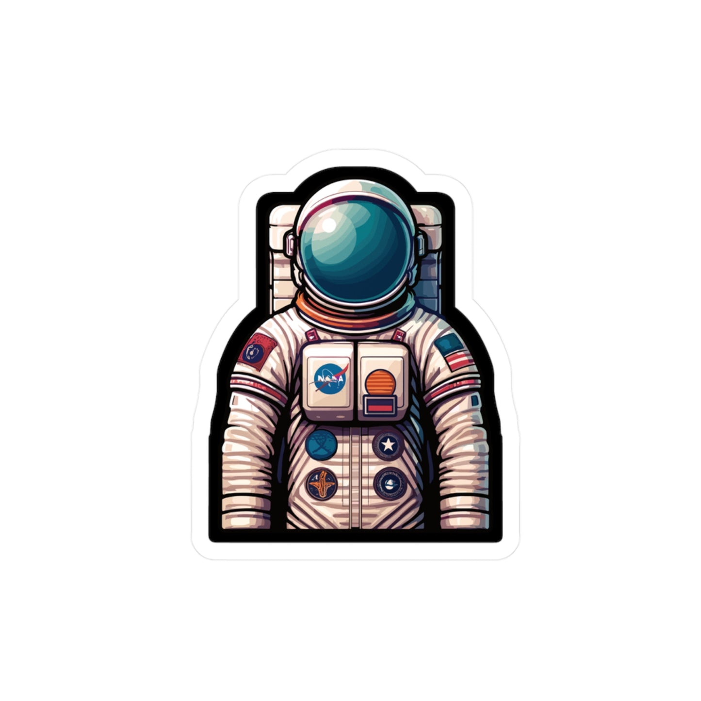 Astronaut - Space Sticker for Car Window Laptop Wall Sticker. Water Bottle Sticker, Vinyl Astronaut Decal, Cosmos Sticker - Space Gift