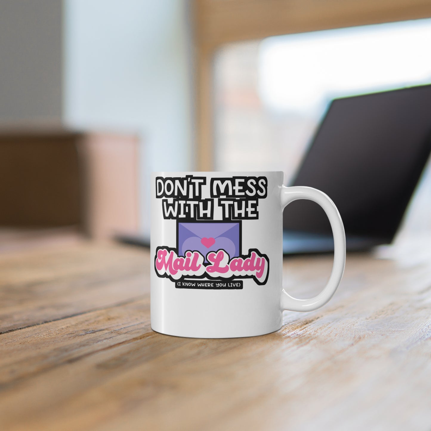 Don't Mess with The Mail Lady - Postal worker Mug for Coffee 11oz. Postal worker Cup, White ceramic, Funny postal worker Mug - Postal worker Gift